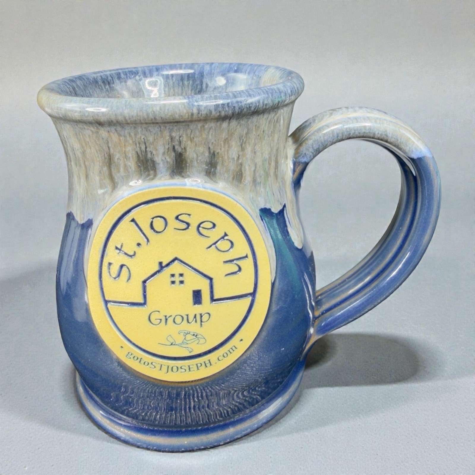 Deneen Pottery St Joseph Group Coffee Mug Cup Hand Made Stoneware USA Drip Glaze Deneen Pottery St Joseph Group Coffee Mug Cup Hand Made Stoneware USA Drip Glaze