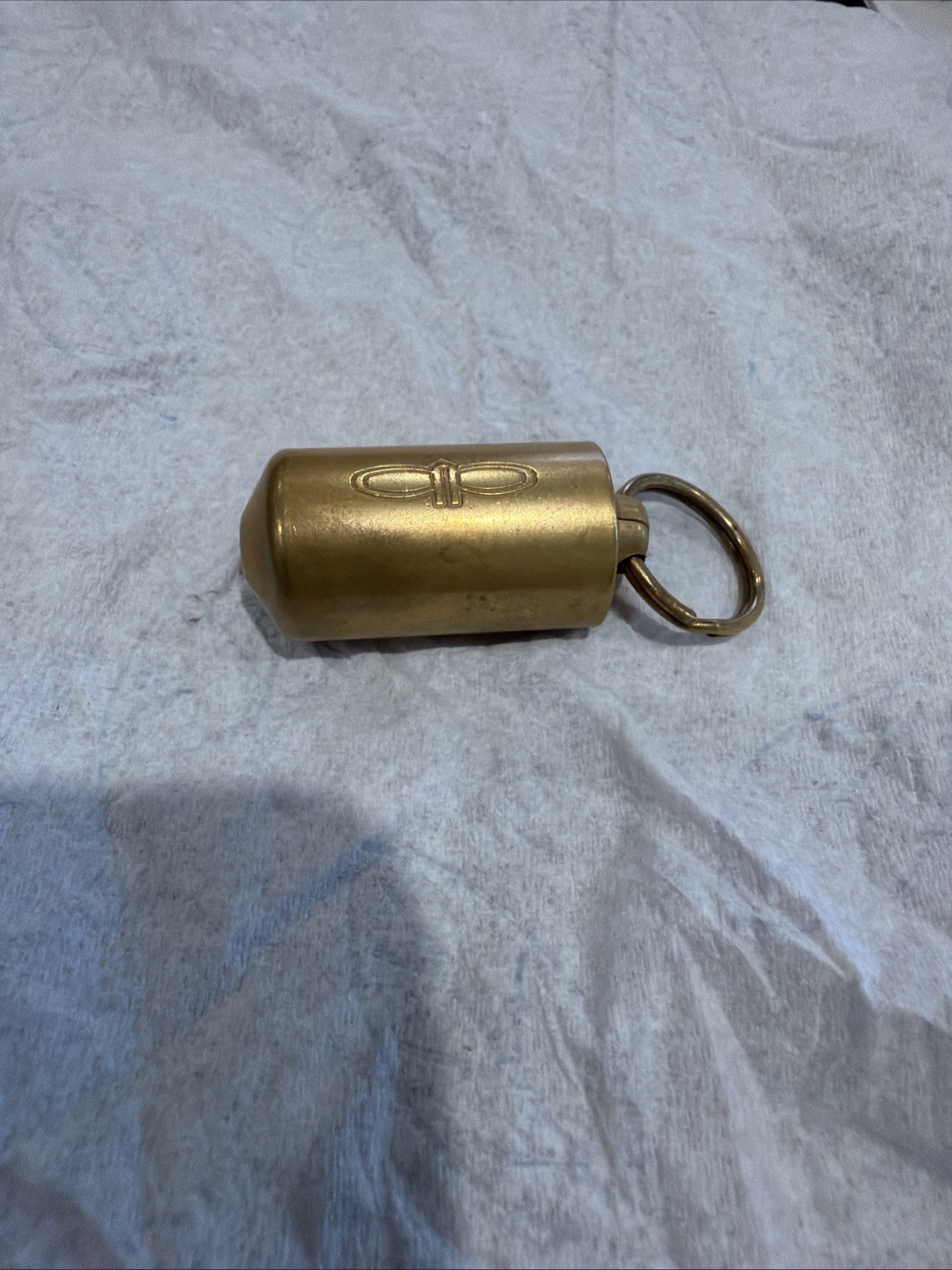 Authentic Vintage Swedish “Piece Pipe” Brass Keychain Stealth Pipe w/Stash Authentic Vintage Swedish “Piece Pipe” Brass Keychain Stealth Pipe w/Stash