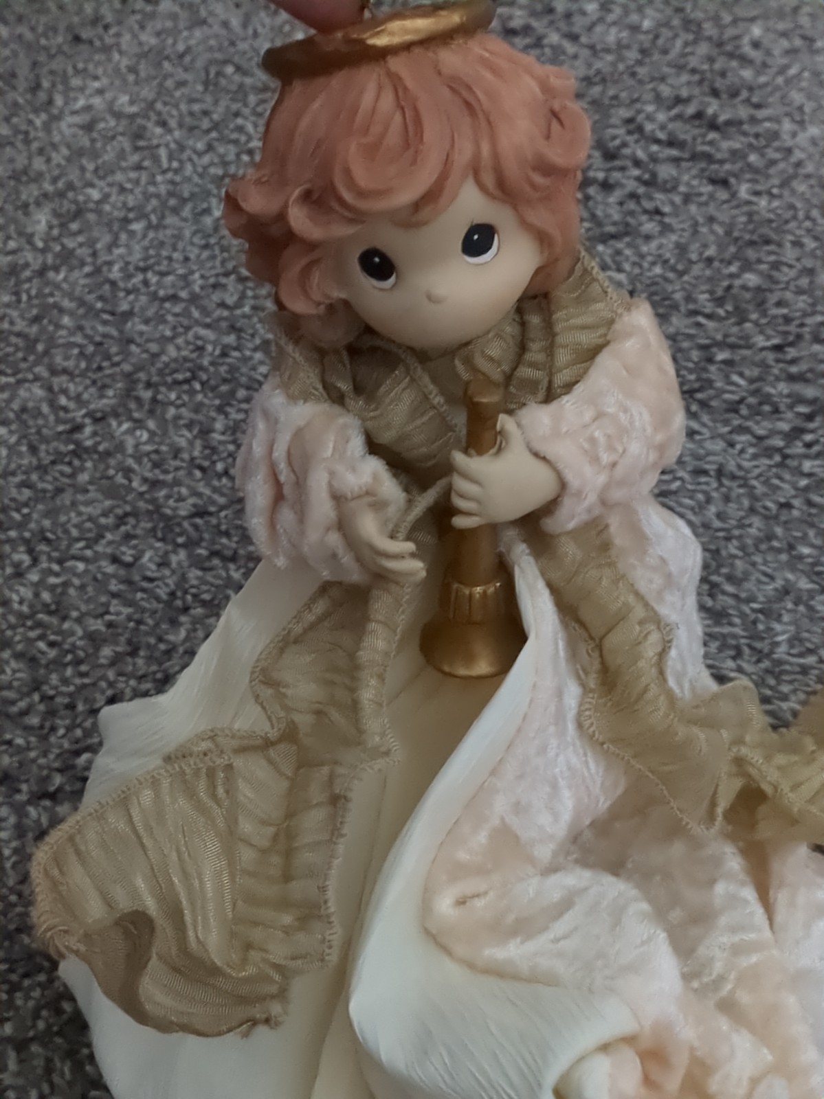 Vintage 1999 Precious Moments Christmas tree topper Angel Resin Vintage 1999 Precious Moments Christmas tree topper Angel Resin