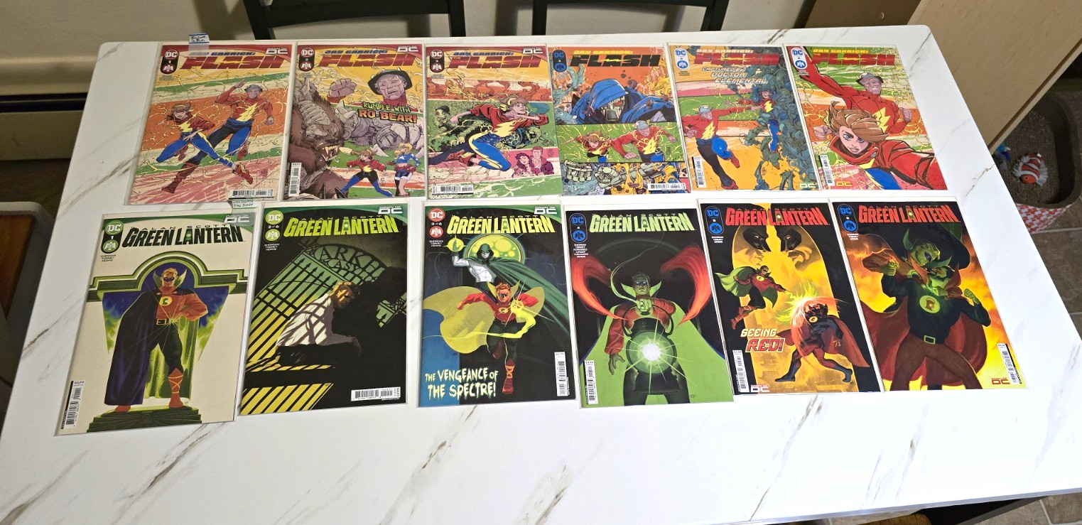 DC Comics The Flash Jay Garrick & Green Lantern Alan Scott 12 Book Comic Lot DC Comics The Flash Jay Garrick & Green Lantern Alan Scott 12 Book Comic Lot