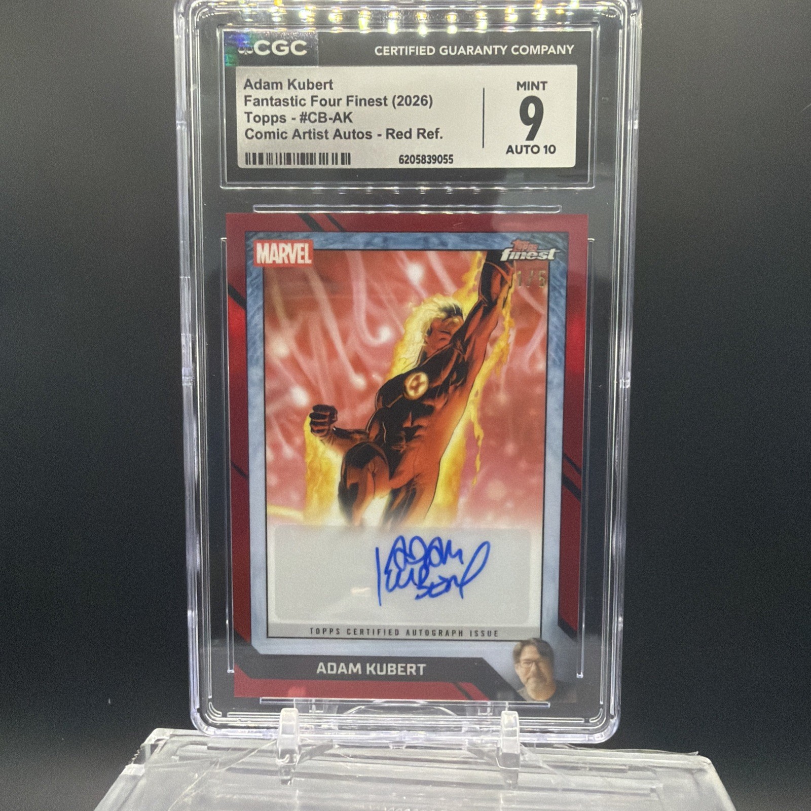 2026 Topps Finest Fantastic Four ADAM KUBERT AUTO - Comic Book Artist Red 1/5 2026 Topps Finest Fantastic Four ADAM KUBERT AUTO - Comic Book Artist Red 1/5