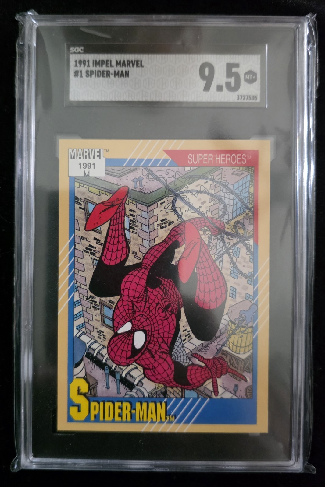 1991 Impel Marvel Universe #1 Spider-Man - 9.5 Mint +💎 1991 Impel Marvel Universe #1 Spider-Man - 9.5 Mint +💎