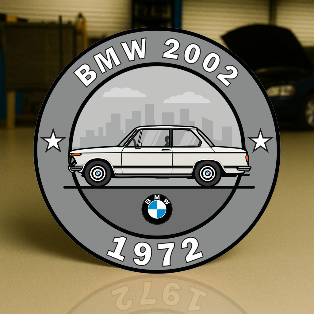 1972 BMW 2002 The Birth of the Ultimate Driving Machine Metal Sign 19.7" (50cm) 1972 BMW 2002 The Birth of the Ultimate Driving Machine Metal Sign 19.7" (50cm)