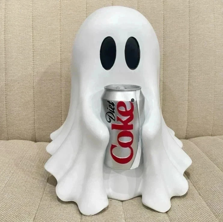 Halloween New COCA-COLA Ghost Figurine Holding Diet Coke Can No drinks US Halloween New COCA-COLA Ghost Figurine Holding Diet Coke Can No drinks US