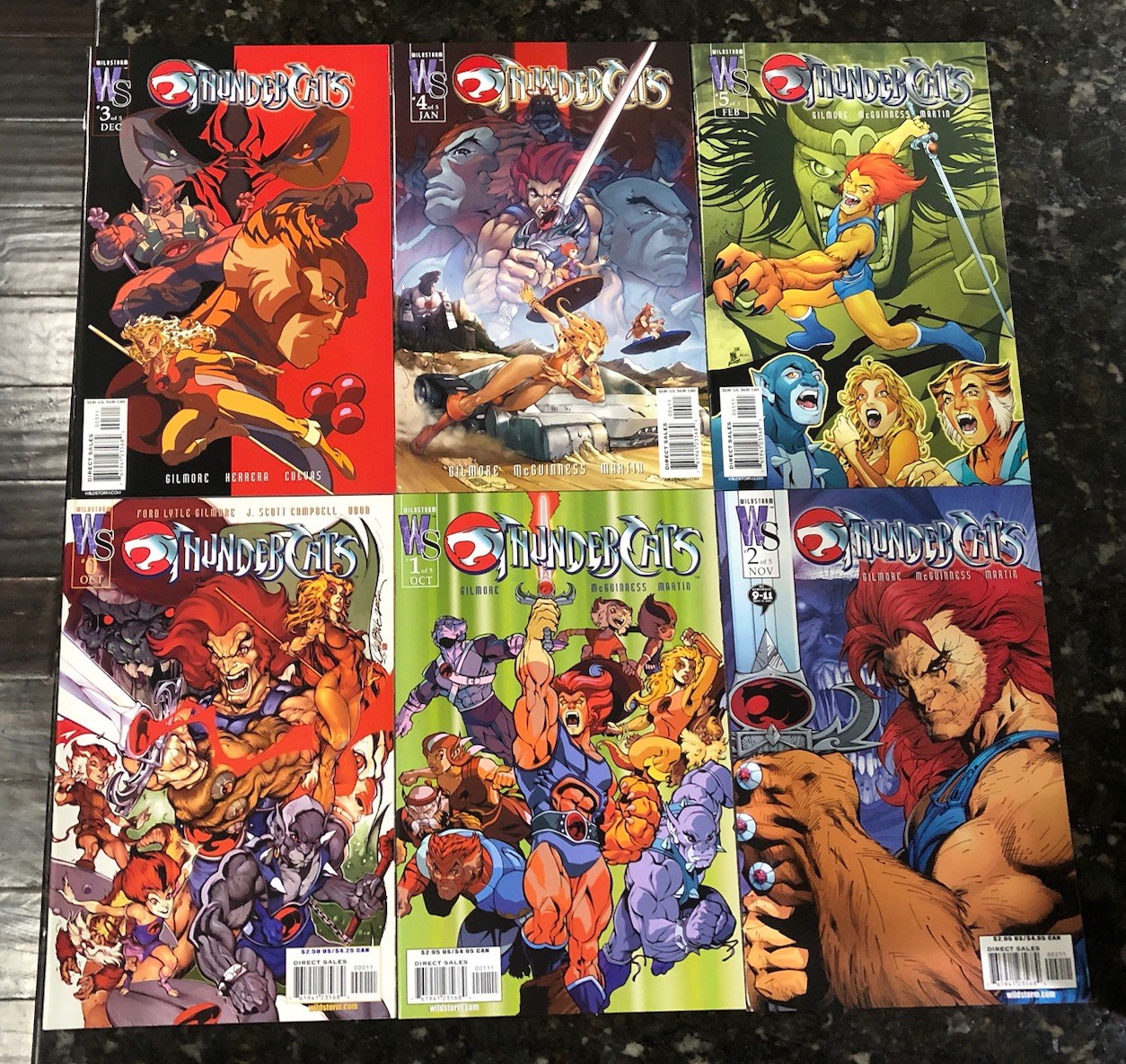 Thundercats 0-5 2002 Wildstorm 0 1 2 3 4 5 1-5 J. Scott Campbell COMPLETE Series