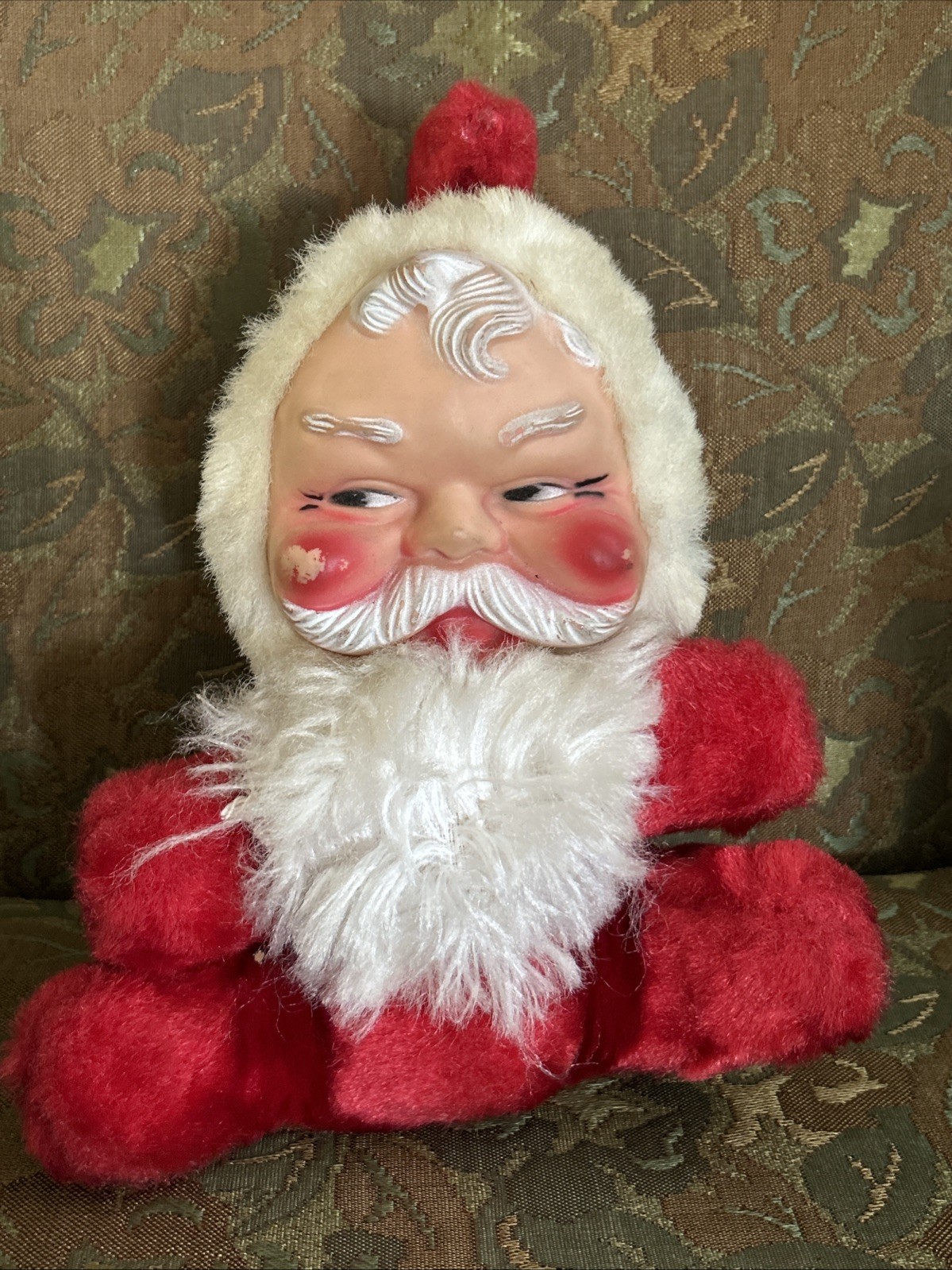 Vintage 1950s Rubber Face Santa Claus Doll Rare Vintage 1950s Rubber Face Santa Claus Doll Rare