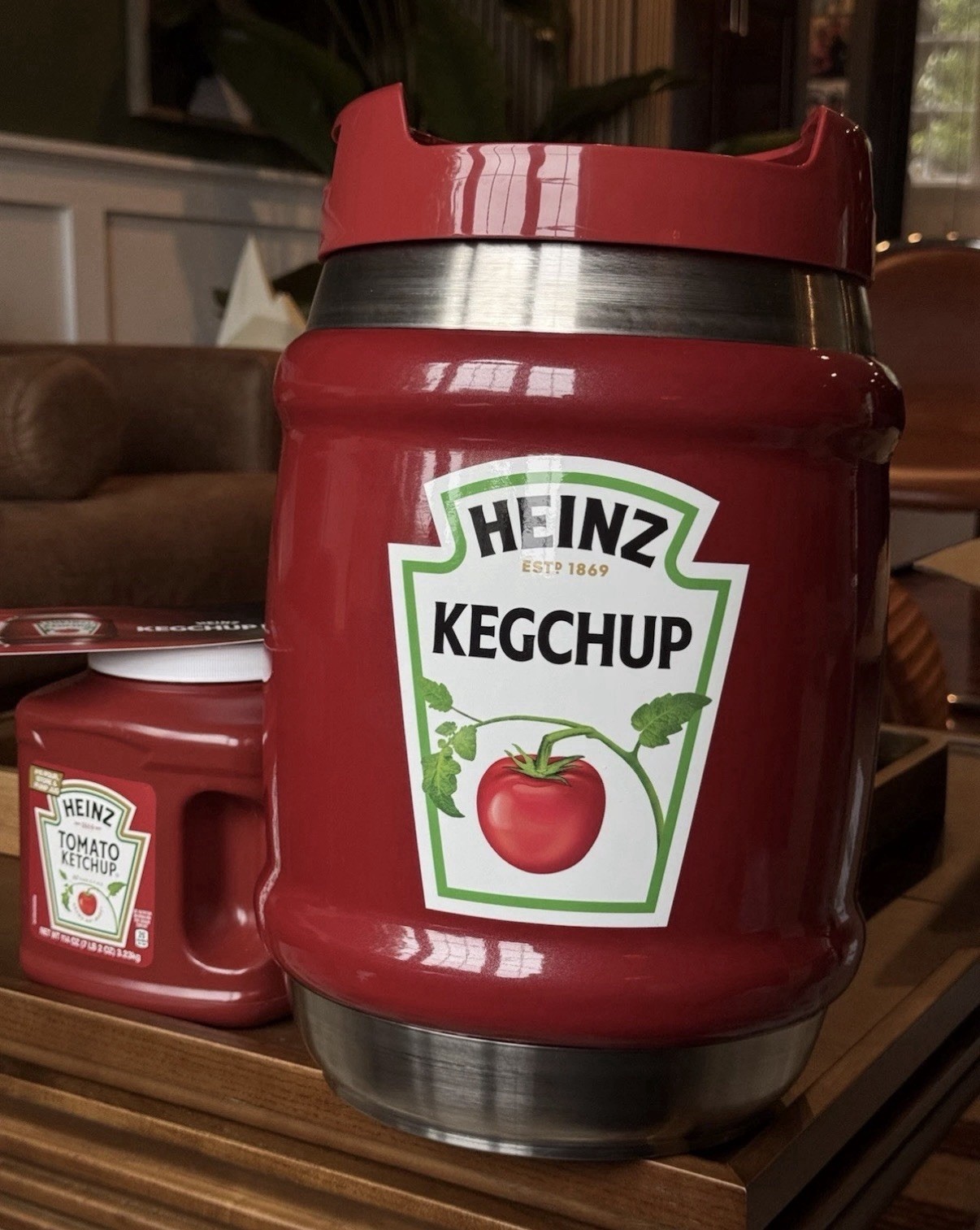 NEW Heinz KegChup Ketchup Keg 114oz Jug Limited To 157 NEW Heinz KegChup Ketchup Keg 114oz Jug Limited To 157