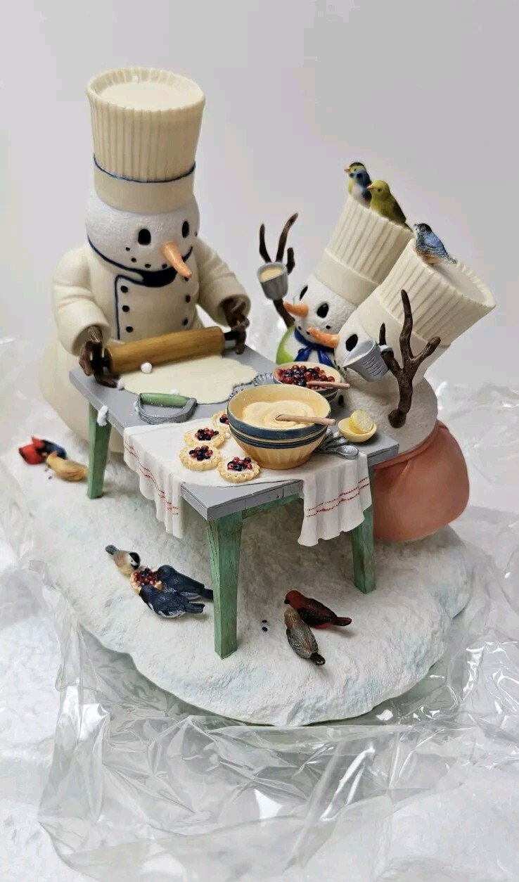 Lenox Pastry With Papa Figurine Christmas Snowman with Original Box PLEASE READ