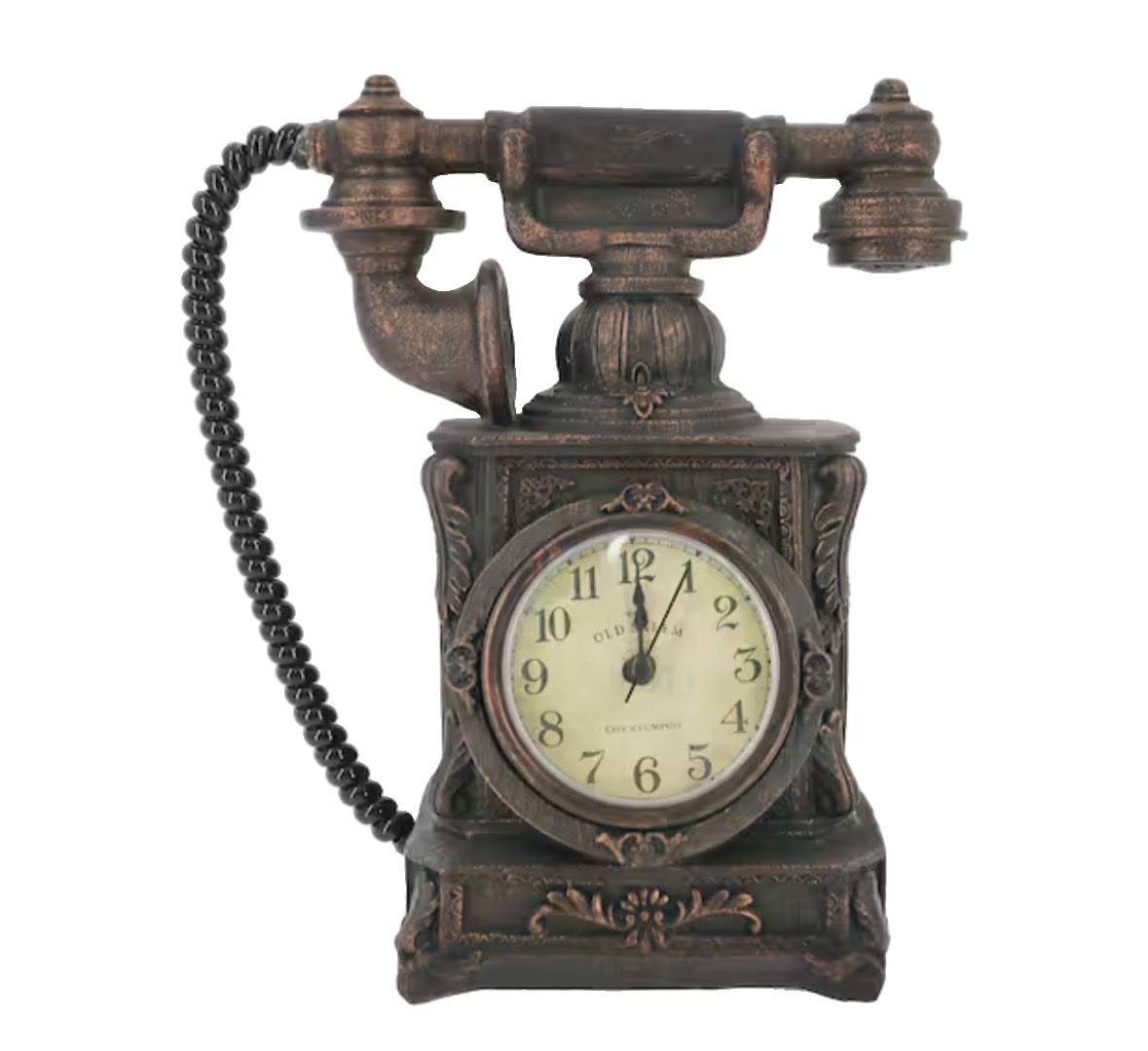 🤎New Old Salem Antique Table Top Clock Phone 🤎New Old Salem Antique Table Top Clock Phone