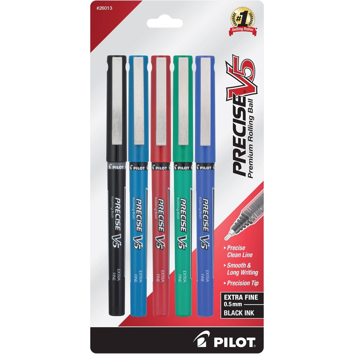 5pk Precise V5 Rollerball Pens Extra Fine Point 0.5mm Multicolored Ink-2pack 5pk Precise V5 Rollerball Pens Extra Fine Point 0.5mm Multicolored Ink-2pack