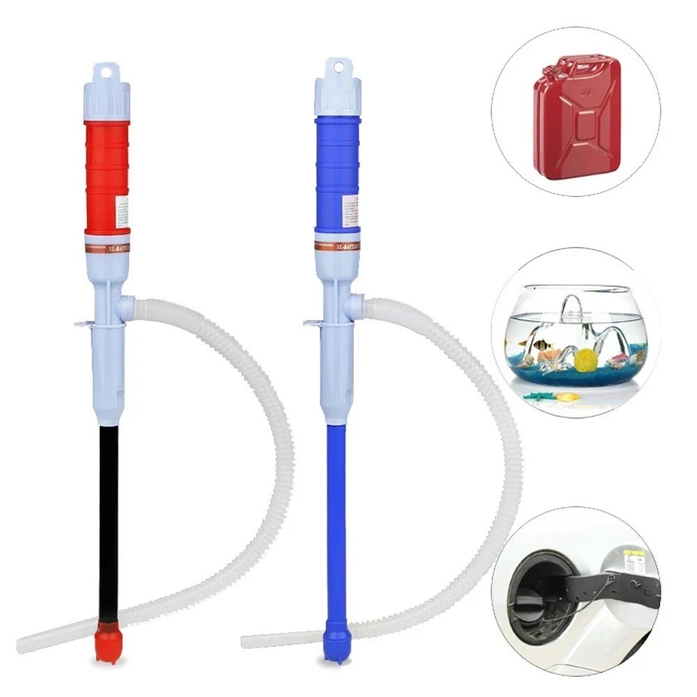 Battery Powered Electric Fuel Transfer Siphon Pump Gas Oil Water Liquid 58cm