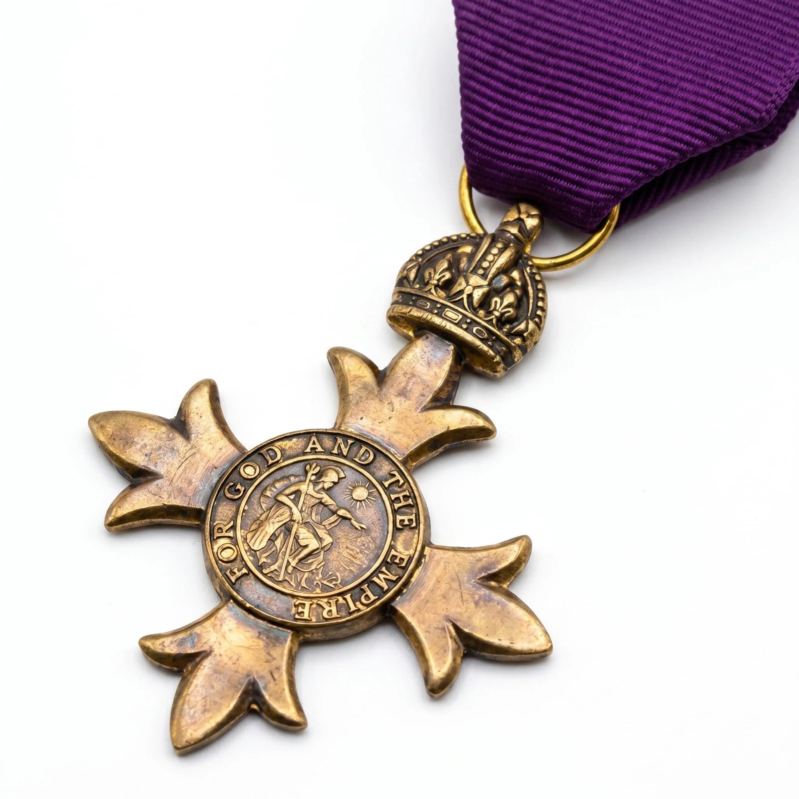 British Empire OBE Officer Cross Bronze Tone Military Medal Replica British Empire OBE Officer Cross Bronze Tone Military Medal Replica