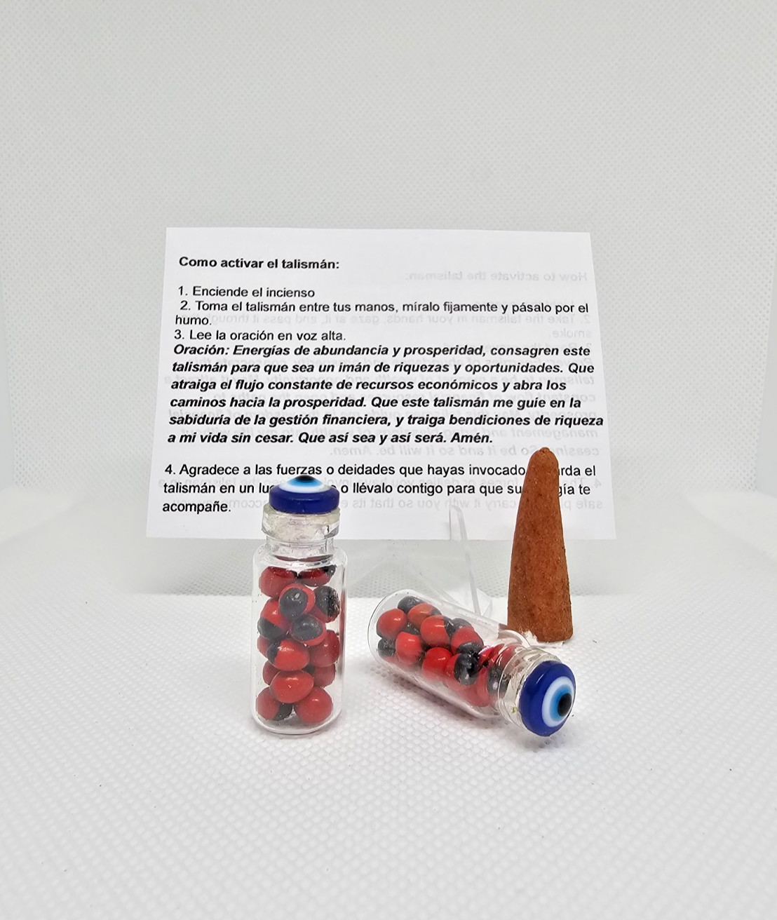 Amuleto ritualizado Peonias / Ritualized Amulet contra mal de ojo 1pc Amuleto ritualizado Peonias / Ritualized Amulet contra mal de ojo 1pc