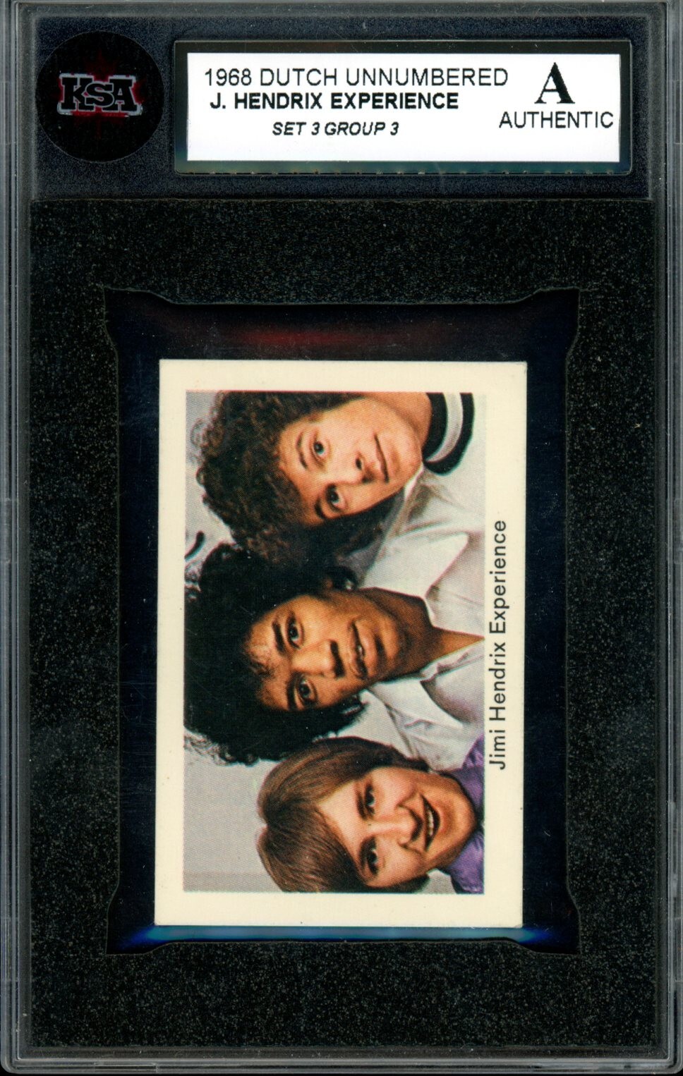 1968 Dutch Unnumbered Jimi Hendrix Experience Group Music KSA Authentic RC Card 1968 Dutch Unnumbered Jimi Hendrix Experience Group Music KSA Authentic RC Card