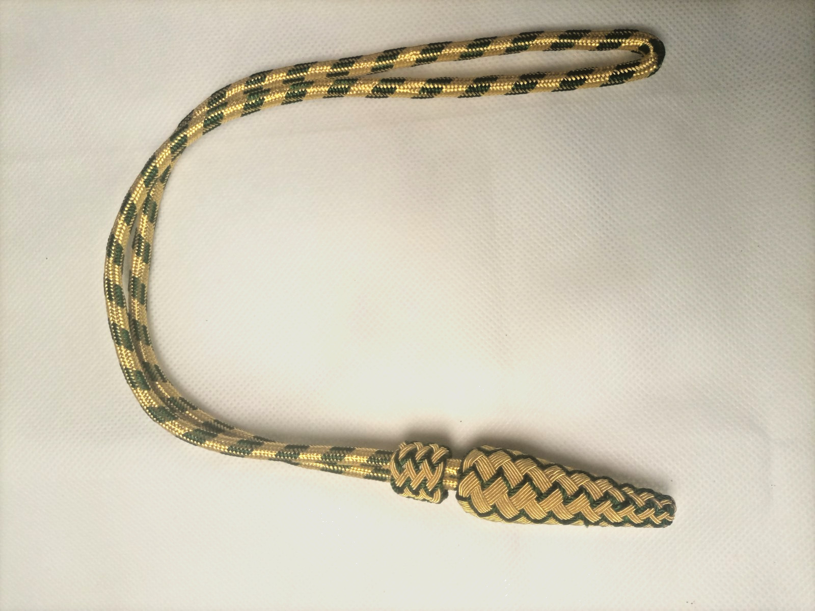 Premium Quality Ceremonial Sword Knot acorn Gold & Green Army Portepee Premium Quality Ceremonial Sword Knot acorn Gold & Green Army Portepee