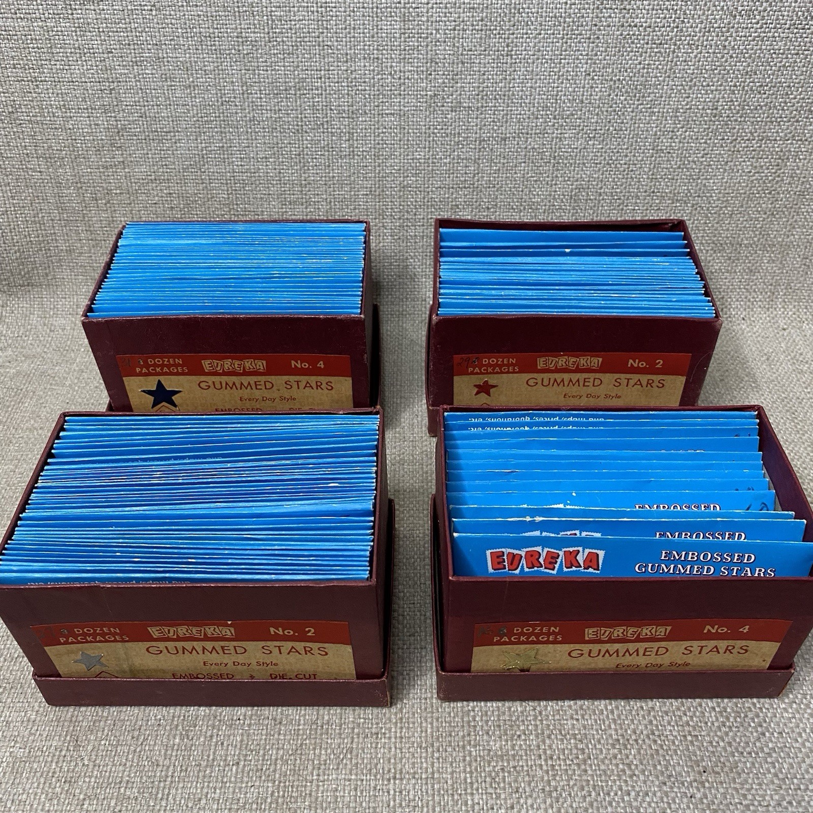Huge Lot Vintage Eureka Gummed Stars Embossed Foil Silver Blue Red Gold Huge Lot Vintage Eureka Gummed Stars Embossed Foil Silver Blue Red Gold