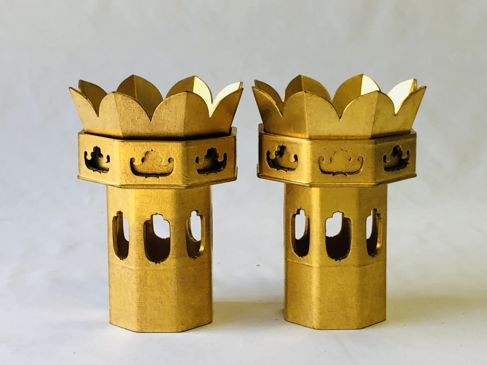 Y4785 Buddhist Altar Equipment Hexagonal offering tool box Japan Buddhism Y4785 Buddhist Altar Equipment Hexagonal offering tool box Japan Buddhism