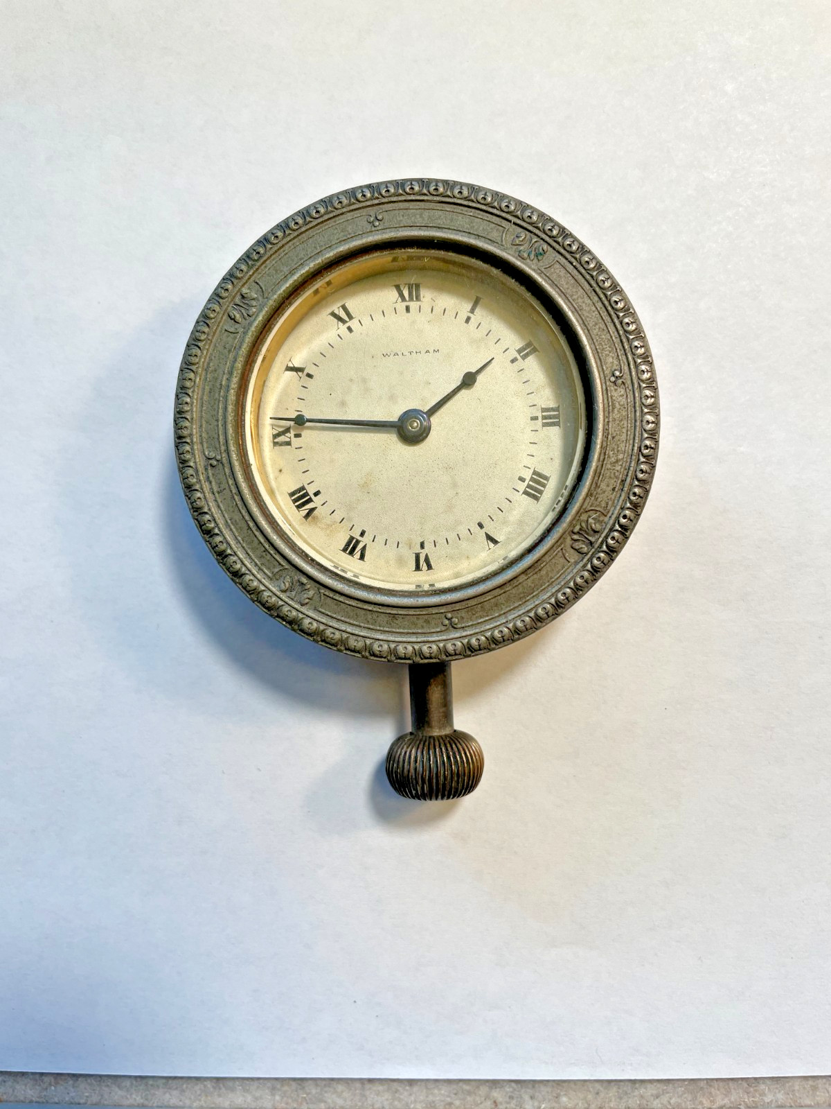 Antique Waltham 1910 Automobile Dash 8 Day Clock Antique Waltham 1910 Automobile Dash 8 Day Clock