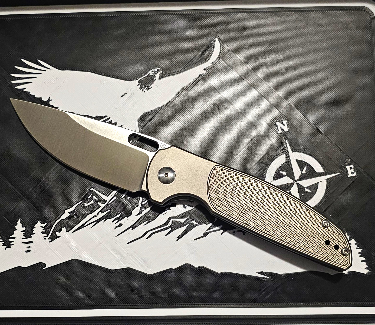 Artisan Cutlery-Titanium Handle Frame Lock- See Description