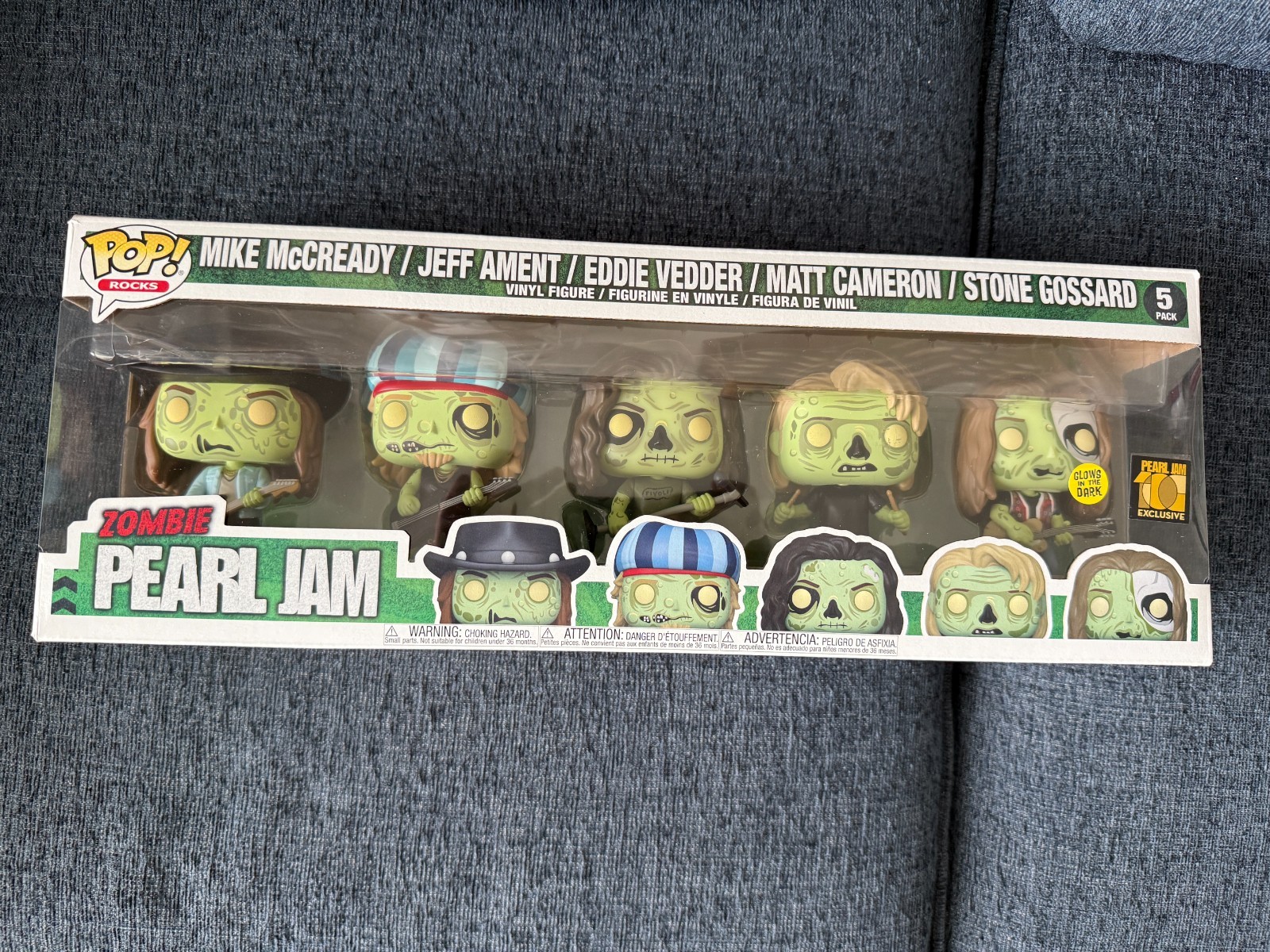 Funko Pop - 5 Pack Zombie Pearl Jam Glow - New with Protector