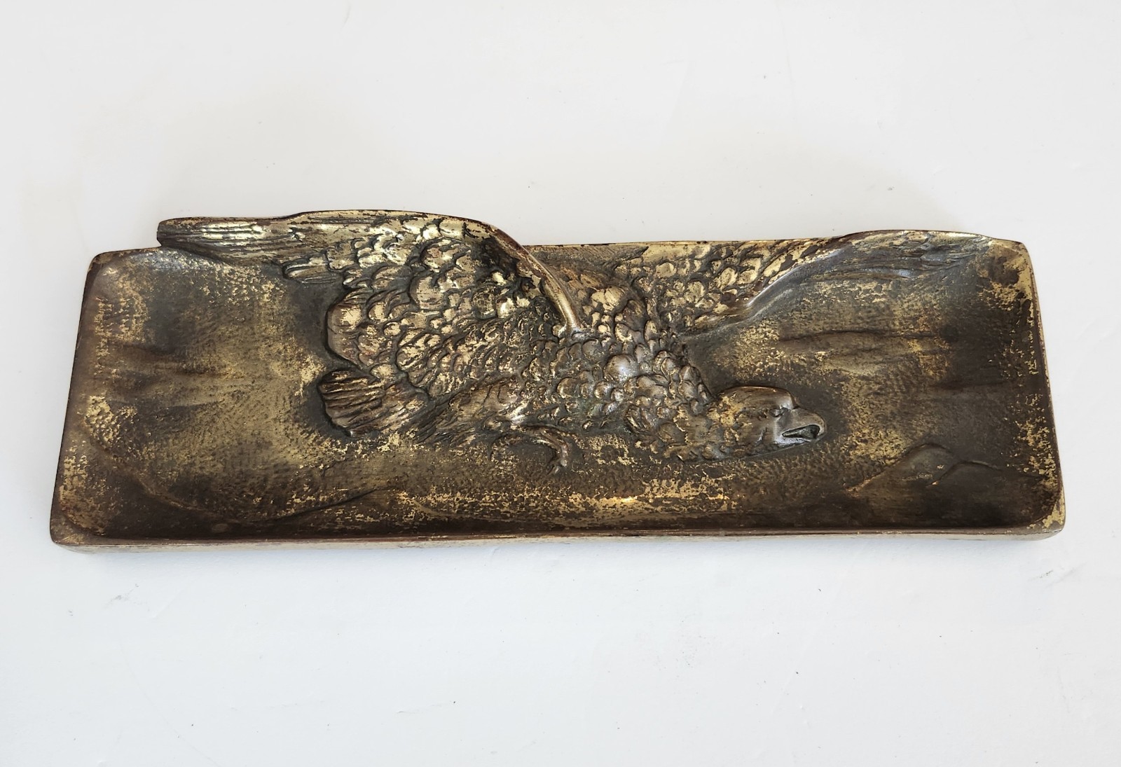Vintage Cast Pen Trinket Tray Eagle Design - Marked 019 or C19 Vintage Cast Pen Trinket Tray Eagle Design - Marked 019 or C19