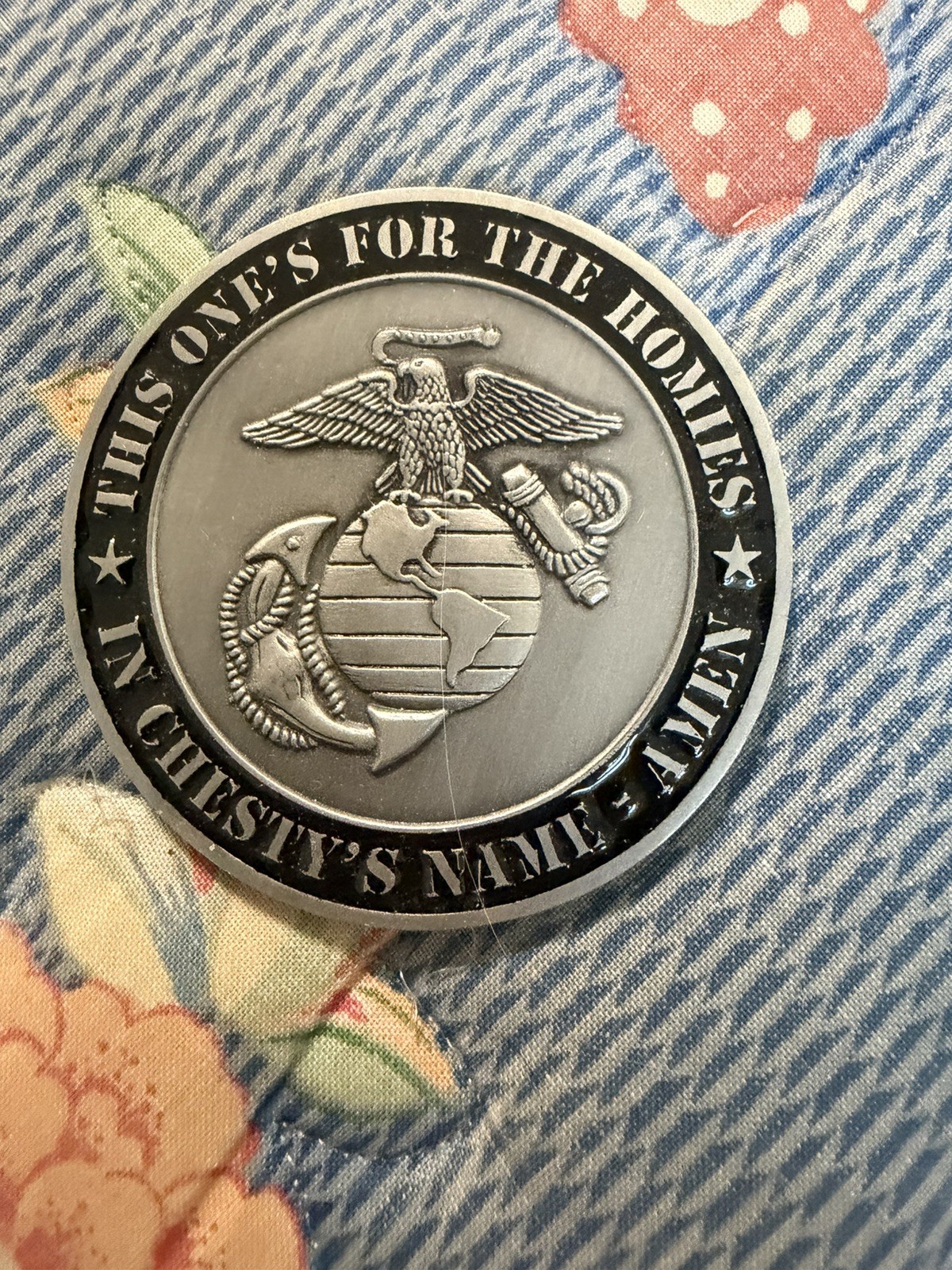 USMC Challenge Coin In Chesty's Name Amen Afghanistan 2010 2011 Marine Corps EGA USMC Challenge Coin In Chesty's Name Amen Afghanistan 2010 2011 Marine Corps EGA