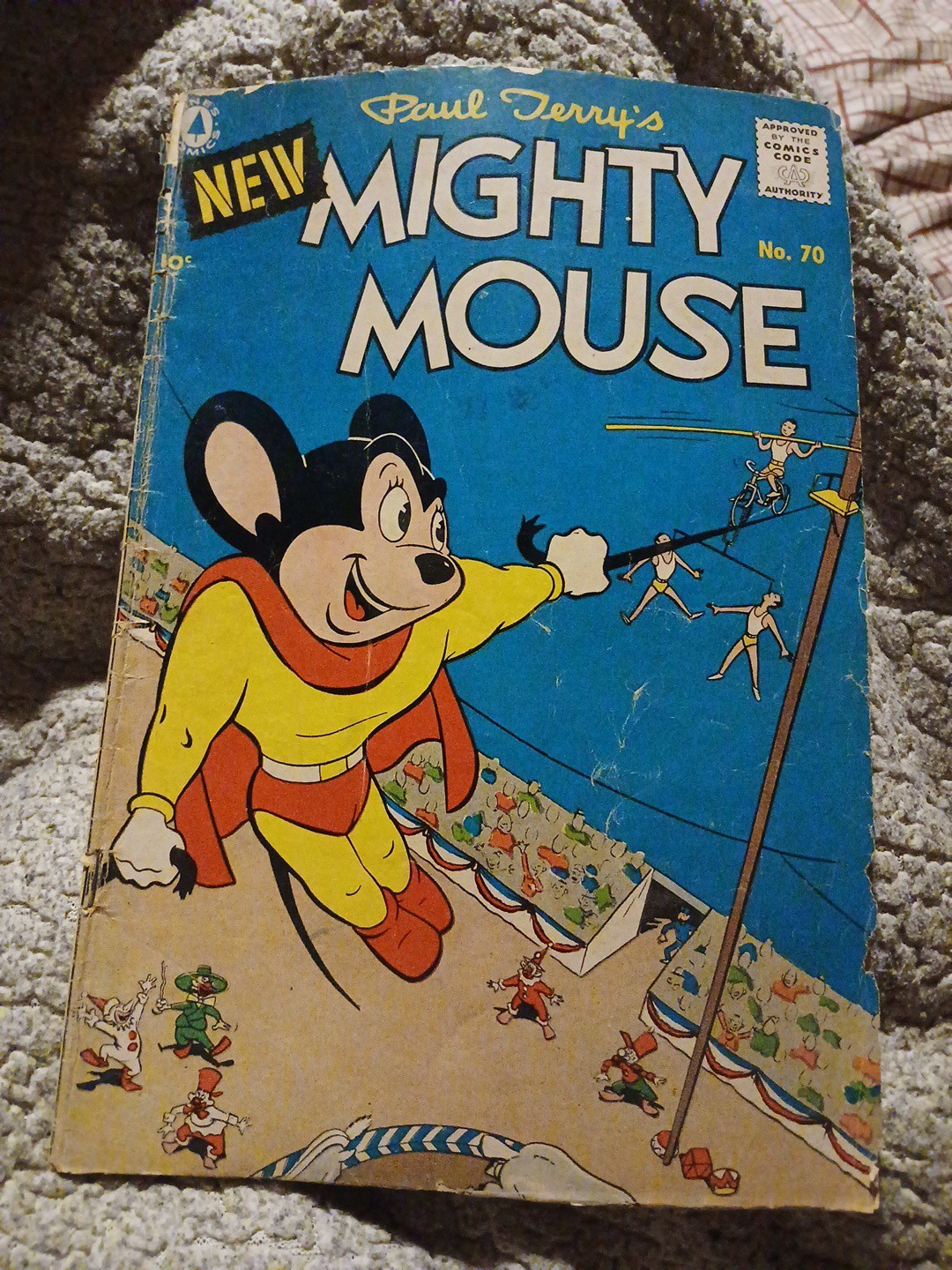 Paul Terry's MIGHTY MOUSE #70 Pines Comics 1956 Silver Age Cartoon Book Paul Terry's MIGHTY MOUSE #70 Pines Comics 1956 Silver Age Cartoon Book