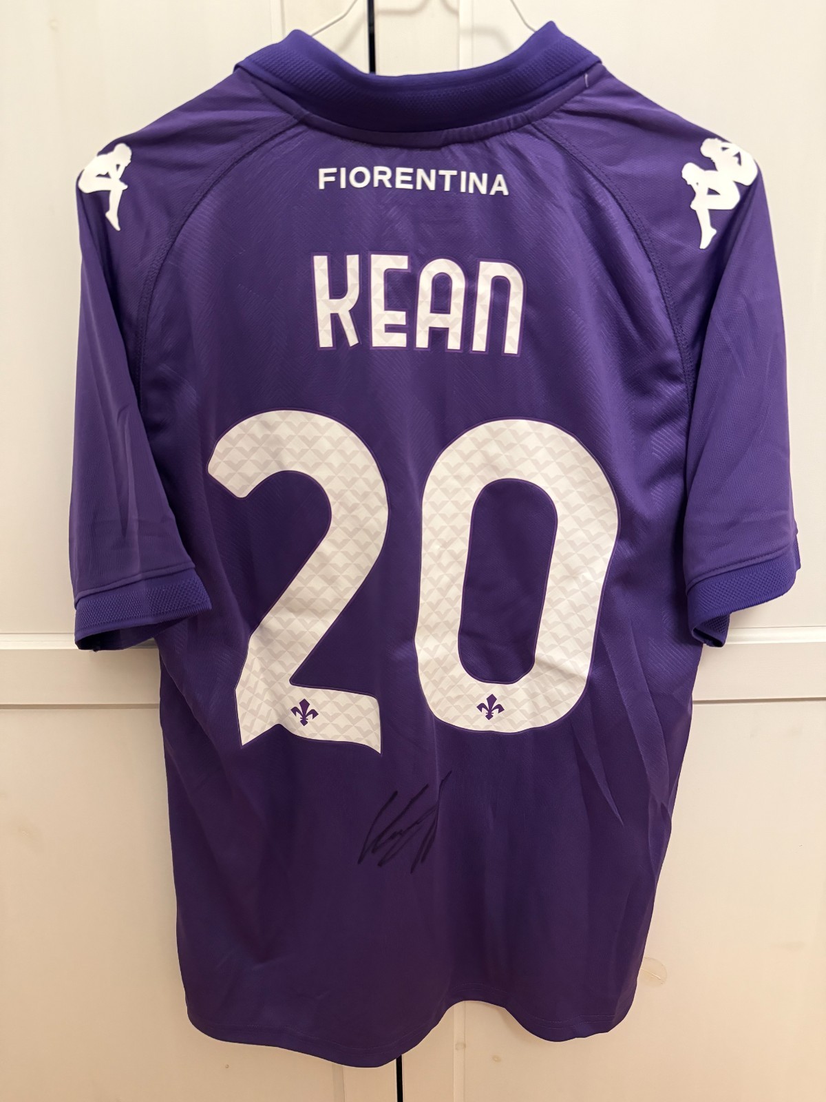 AC Fiorentina Moise Kean signed shirt 2024/2025 Italy Juventus no matchworn AC Fiorentina Moise Kean signed shirt 2024/2025 Italy Juventus no matchworn