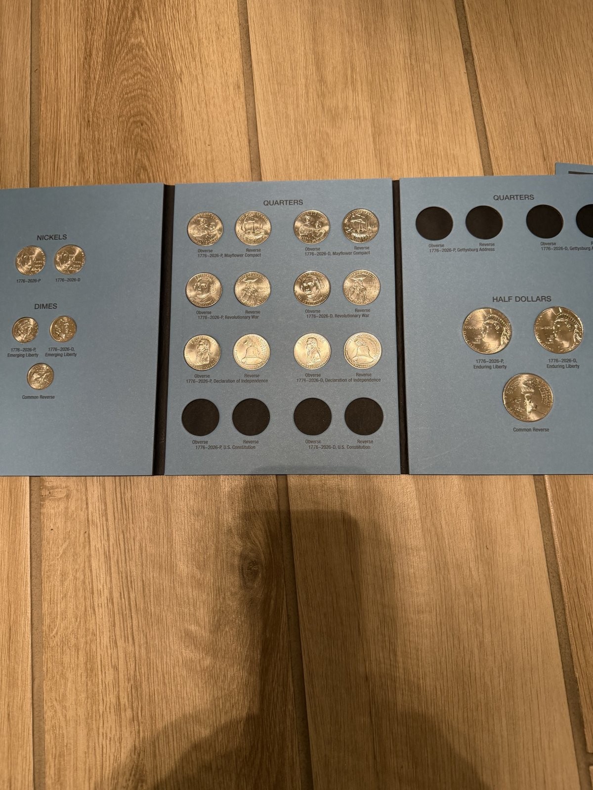 2026 250th ANNIVERSARY FOLDER P & D 20  UNCIRCULATED BU COINS