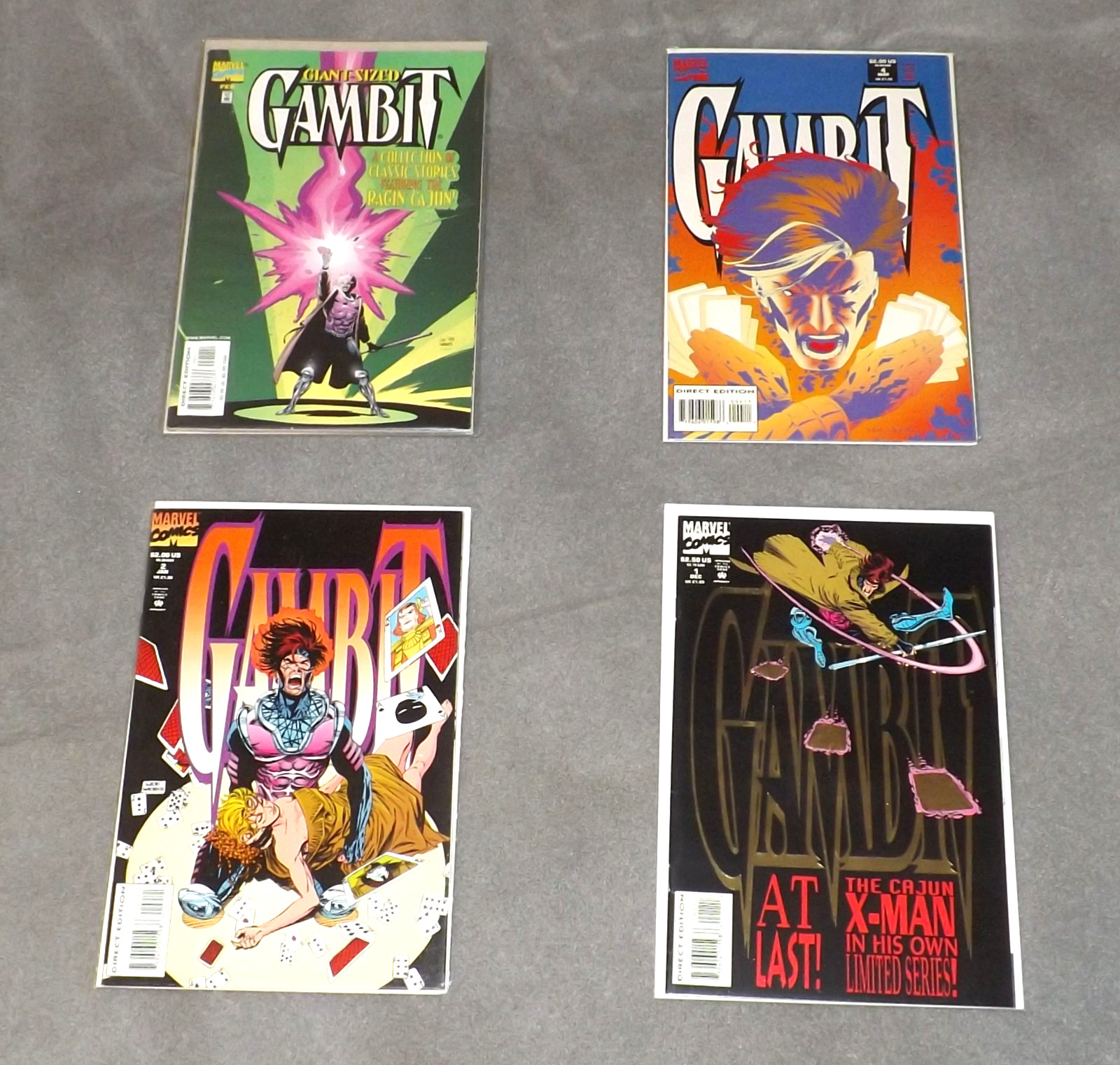 GAMBIT #1 2 4 GS1 Lot 4 Issues 1993 Rogue Wolverine VF/NM MCU Marvel Comics GAMBIT #1 2 4 GS1 Lot 4 Issues 1993 Rogue Wolverine VF/NM MCU Marvel Comics