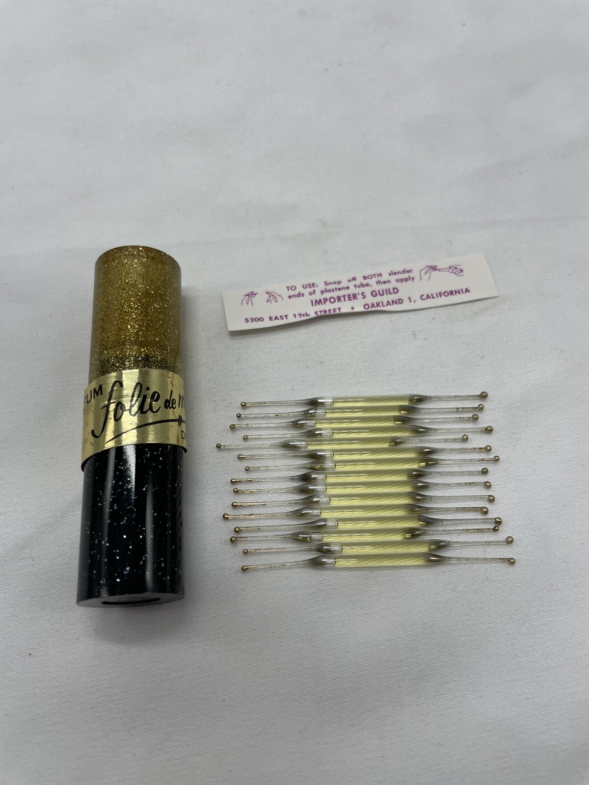 Vintage 1955 “Folie De Minuit” Miniature Fragrance Perfume Nips - 15 Total Vintage 1955 “Folie De Minuit” Miniature Fragrance Perfume Nips - 15 Total