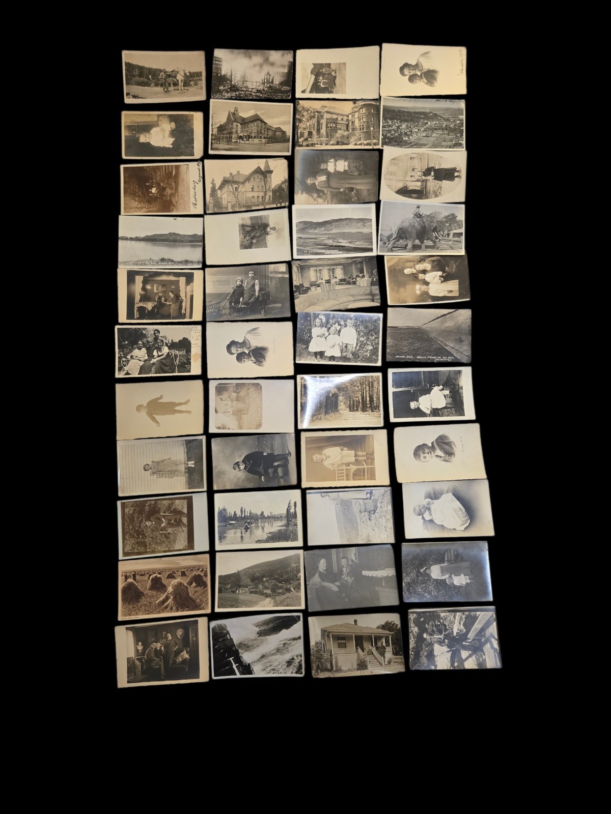 LOT OF 44 VINTAGE REAL PHOTO RPPC POSTCARDS PEOPLE ANIMALS PLACES 1906-1950 LOT OF 44 VINTAGE REAL PHOTO RPPC POSTCARDS PEOPLE ANIMALS PLACES 1906-1950