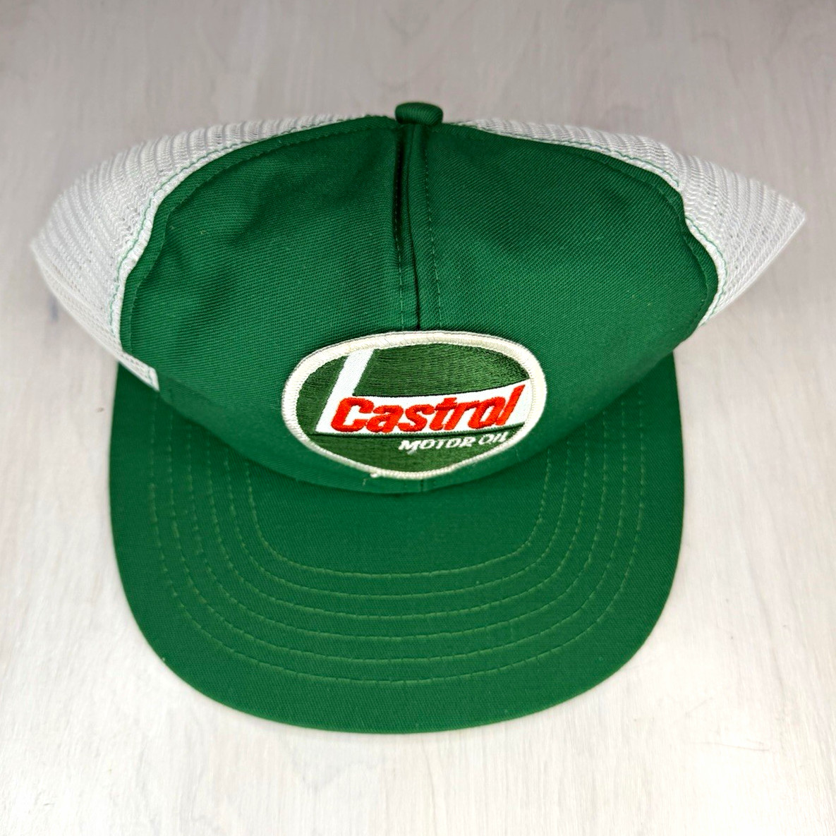 Vintage 1980s Castrol Motor Oil Trucker Hat Mesh Snapback Novab USA Made Vintage 1980s Castrol Motor Oil Trucker Hat Mesh Snapback Novab USA Made