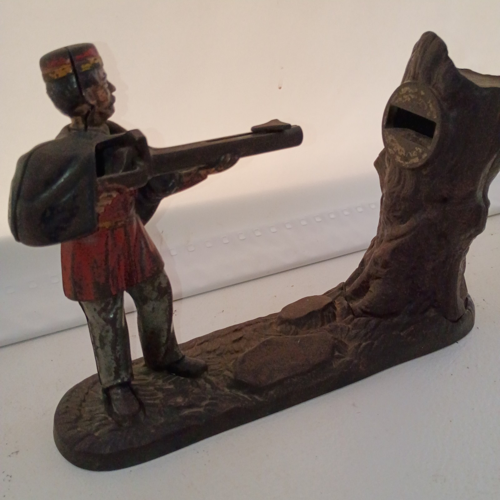 Vintage Original Antique Creedmoor Mechanical Bank J. & E. Stevens "1870's" 