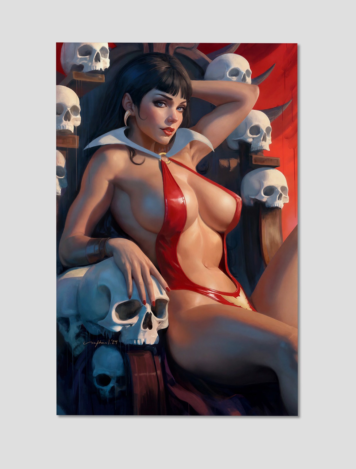 Vampirella #668 Gothic Horror Vampire Queen Giclee Print Poster 11x17 - Wall Art Vampirella #668 Gothic Horror Vampire Queen Giclee Print Poster 11x17 - Wall Art