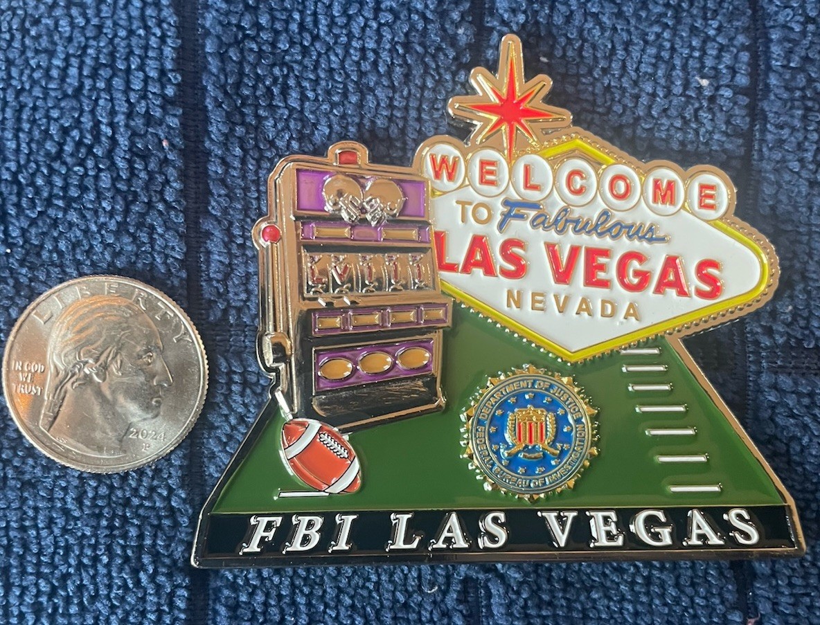 Super Bowl LVIII Las Vegas FBI Challenge Coin Kansas City Chiefs, San Francisco