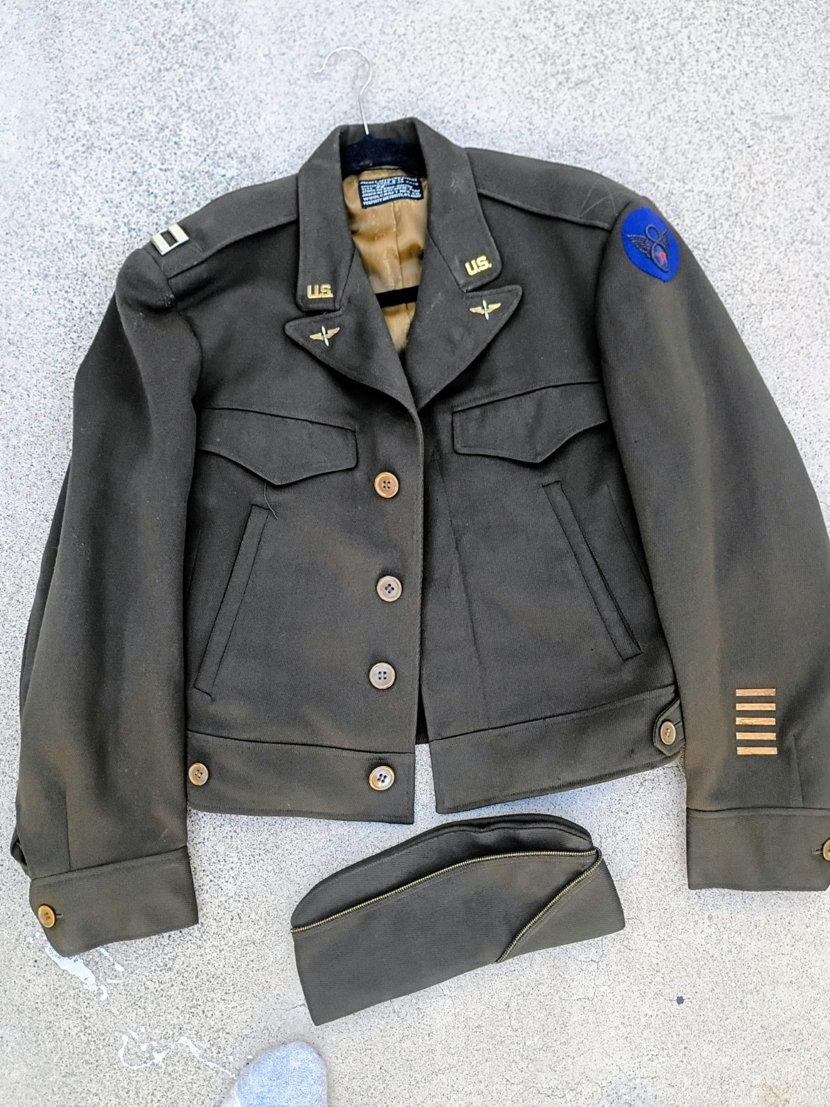 RARE US WW2 WWII Officer Ike Jacket AAC Army Air Corps RARE US WW2 WWII Officer Ike Jacket AAC Army Air Corps