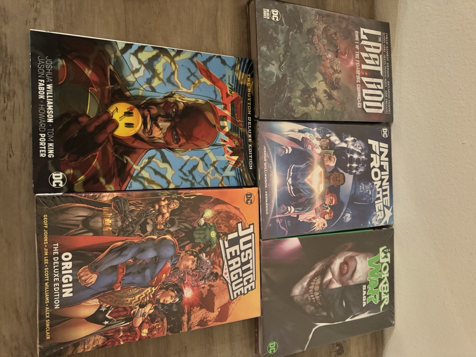 Last God/infinite Frontier/ Justice League Origin/ Flash The Button/ Joker War Last God/infinite Frontier/ Justice League Origin/ Flash The Button/ Joker War
