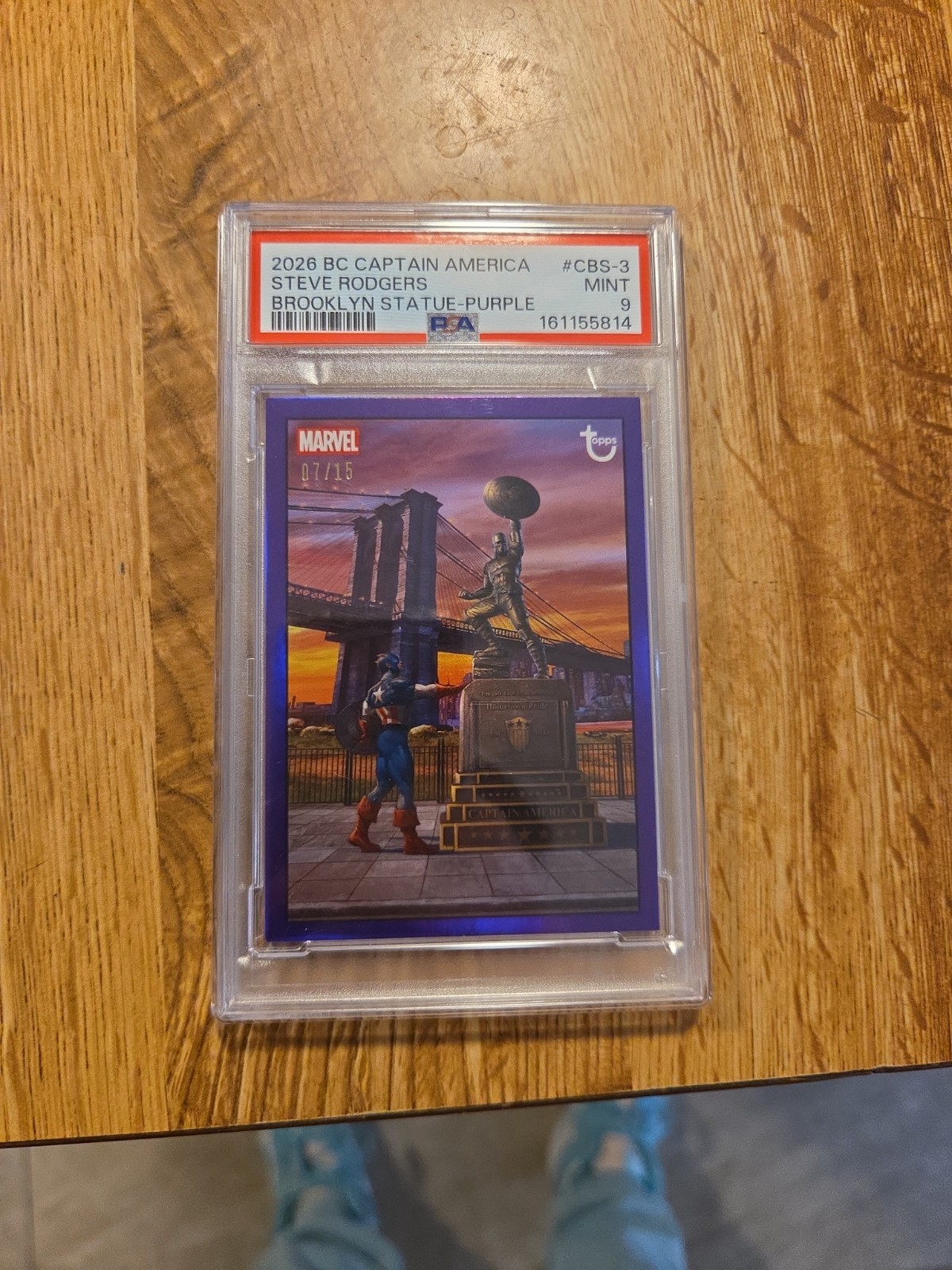 2026 BC Captain America Steve Roger's Brooklyn Statue-Purple 07/15 PSA 9 2026 BC Captain America Steve Roger's Brooklyn Statue-Purple 07/15 PSA 9