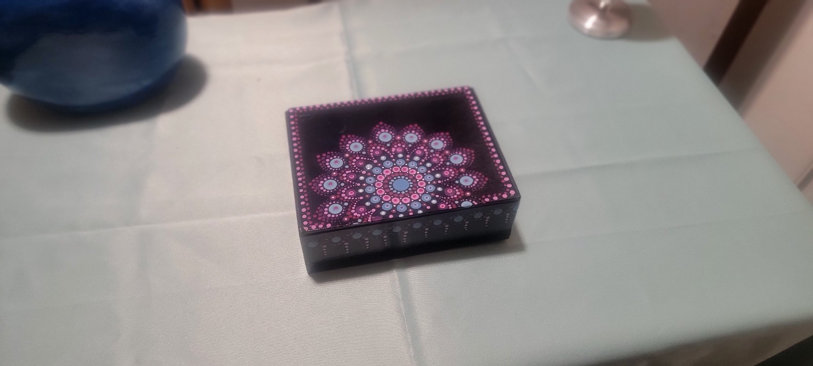 Decorative Hand Painted Wooden Trinket Box Decorative Hand Painted Wooden Trinket Box