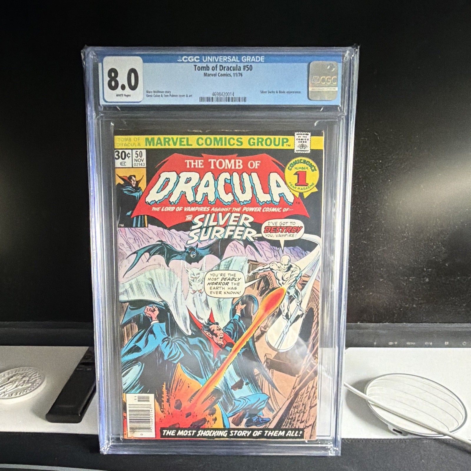 Tomb of Dracula #50 (Marvel Comics 1976) CGC 8.0 Bronze Age Wolfman/Colan Tomb of Dracula #50 (Marvel Comics 1976) CGC 8.0 Bronze Age Wolfman/Colan