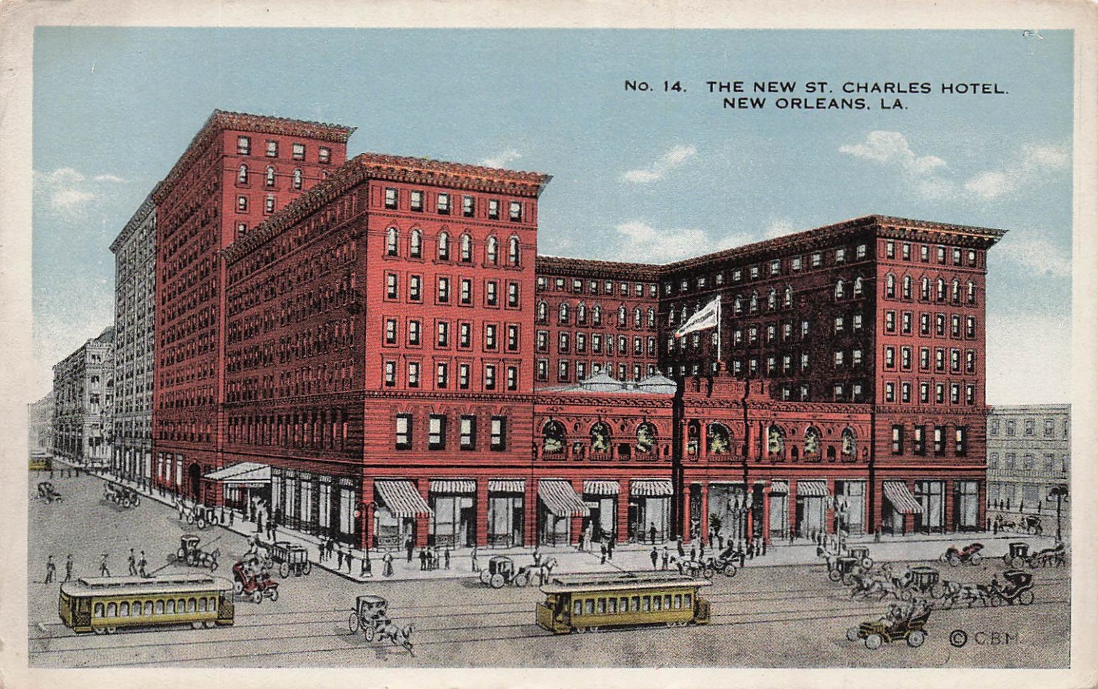 St Charles Hotel New Orleans Louisiana Demolished 1974 Vtg Postcard 6A