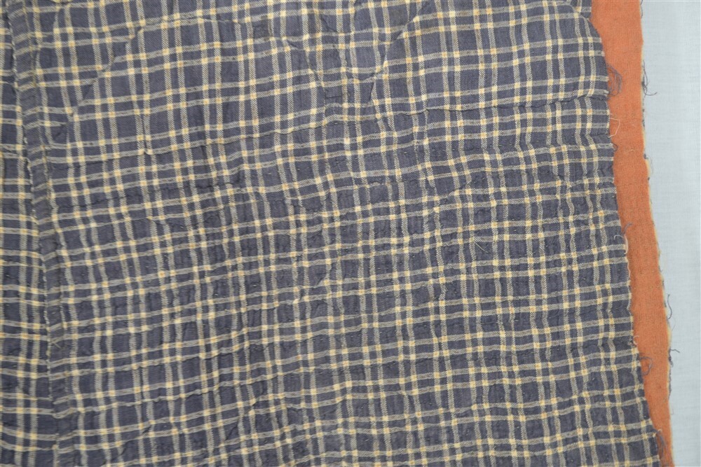 antique petticoat quilted winter blue plaid Civil War Era original 18th 19th antique petticoat quilted winter blue plaid Civil War Era original 18th 19th