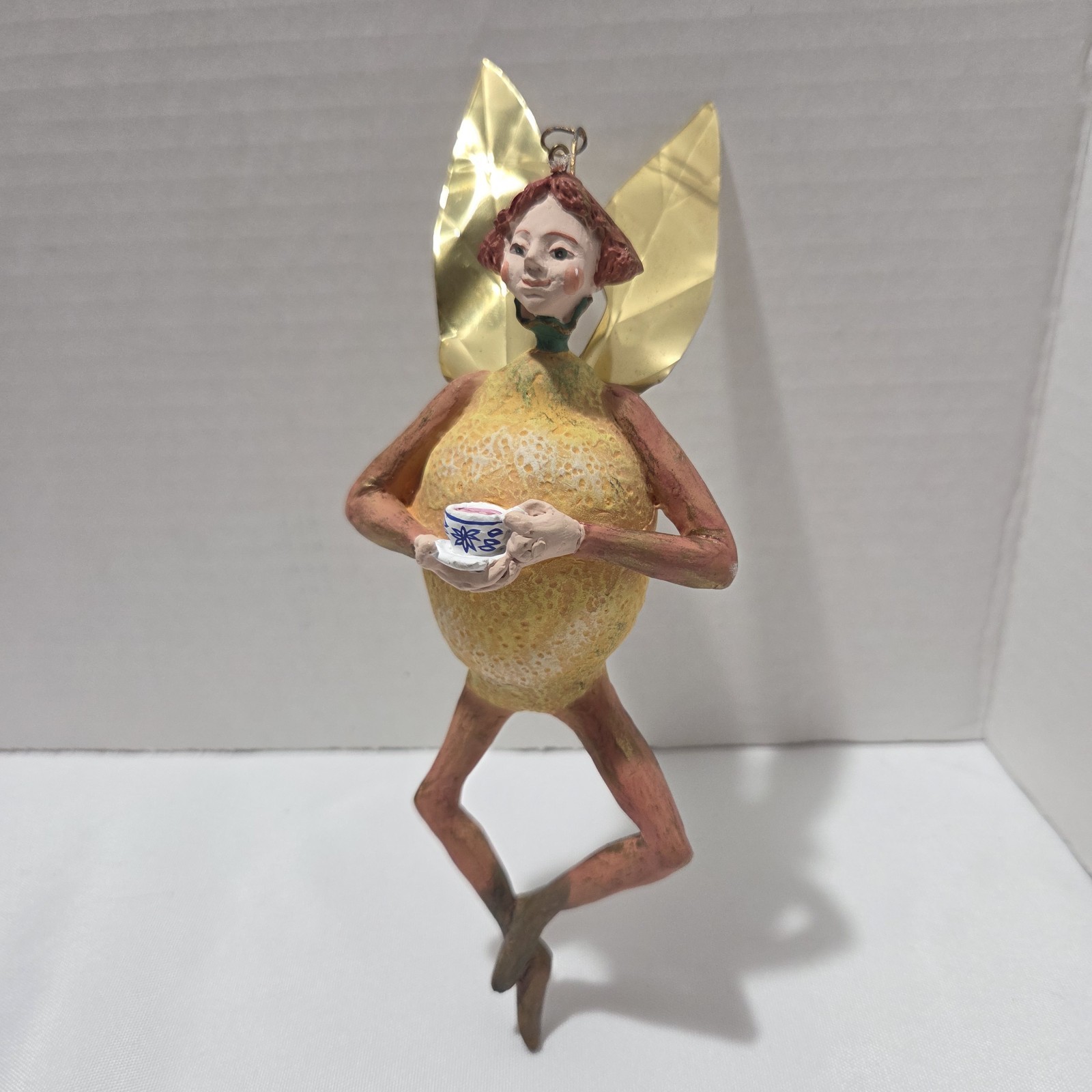 Dept 56 Tutti Frutti Lemon Fruit Fairy Ornament Patience Brewster 8" Christmas