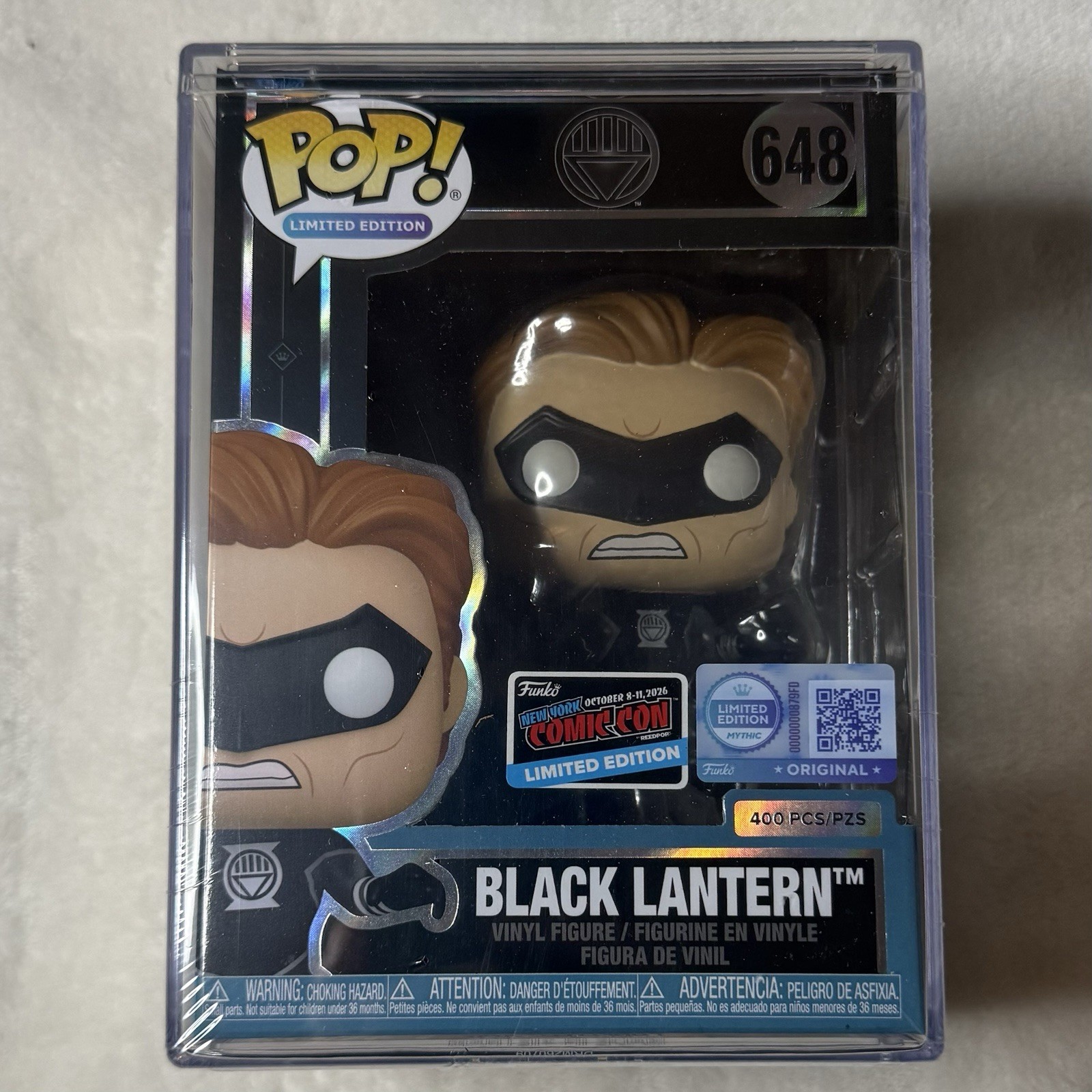 NYCC26 FUNKO MYTHIC POP BLACK LANTERN [LE400] [CONSTICKER] in hand