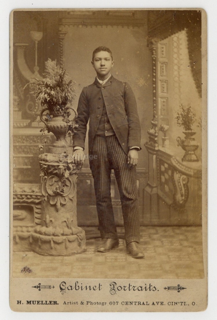 Handsome African American Teen 1890 Dapper Black Young Man Teenager Photo Handsome African American Teen 1890 Dapper Black Young Man Teenager Photo