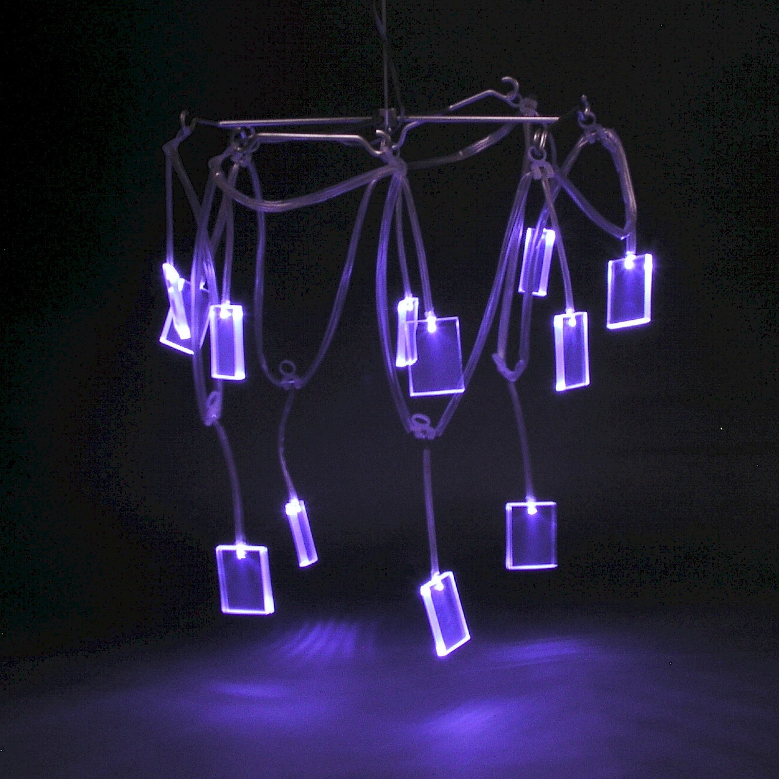 Vintage 2003 IKEA TRUNNA Hanging LED Lamp Blue Acrylic NEW Open Box Rare Vintage 2003 IKEA TRUNNA Hanging LED Lamp Blue Acrylic NEW Open Box Rare