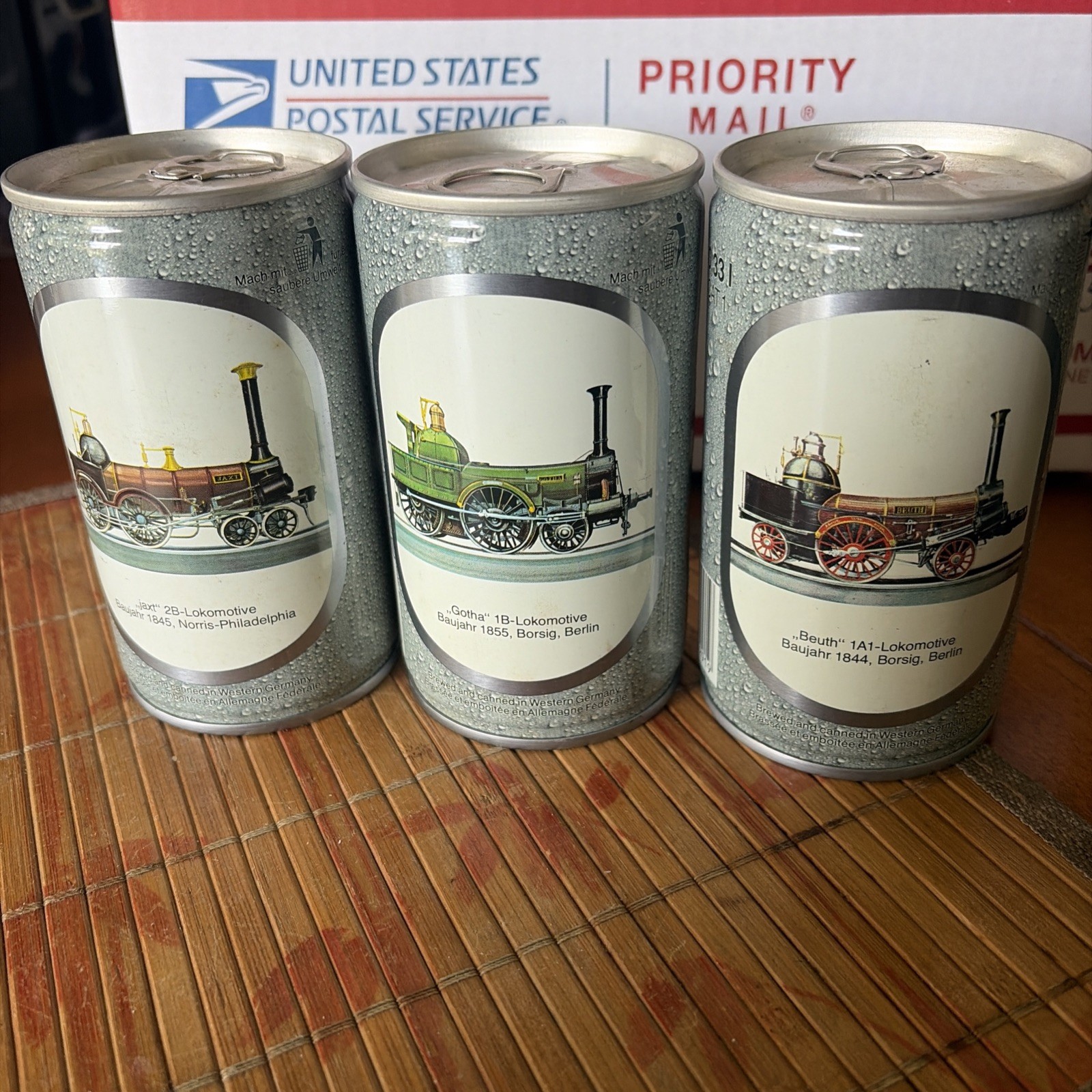 3) DIFFERENT BECKER'S PILS SERIES TWO OF TRAINS -- BEER CAN 33cl GERMANY 3) DIFFERENT BECKER'S PILS SERIES TWO OF TRAINS -- BEER CAN 33cl GERMANY