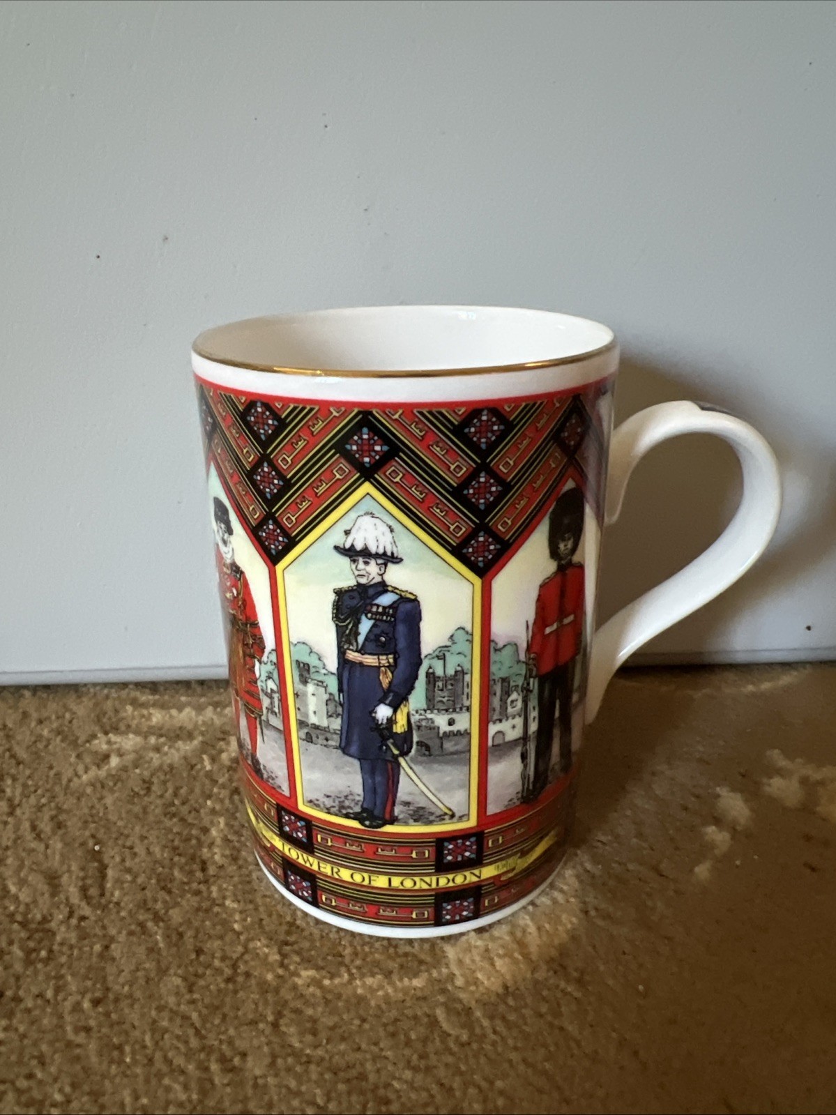 James Sadler Tea Cup Coffee Mug Tower of London Beefeaters England Bone China