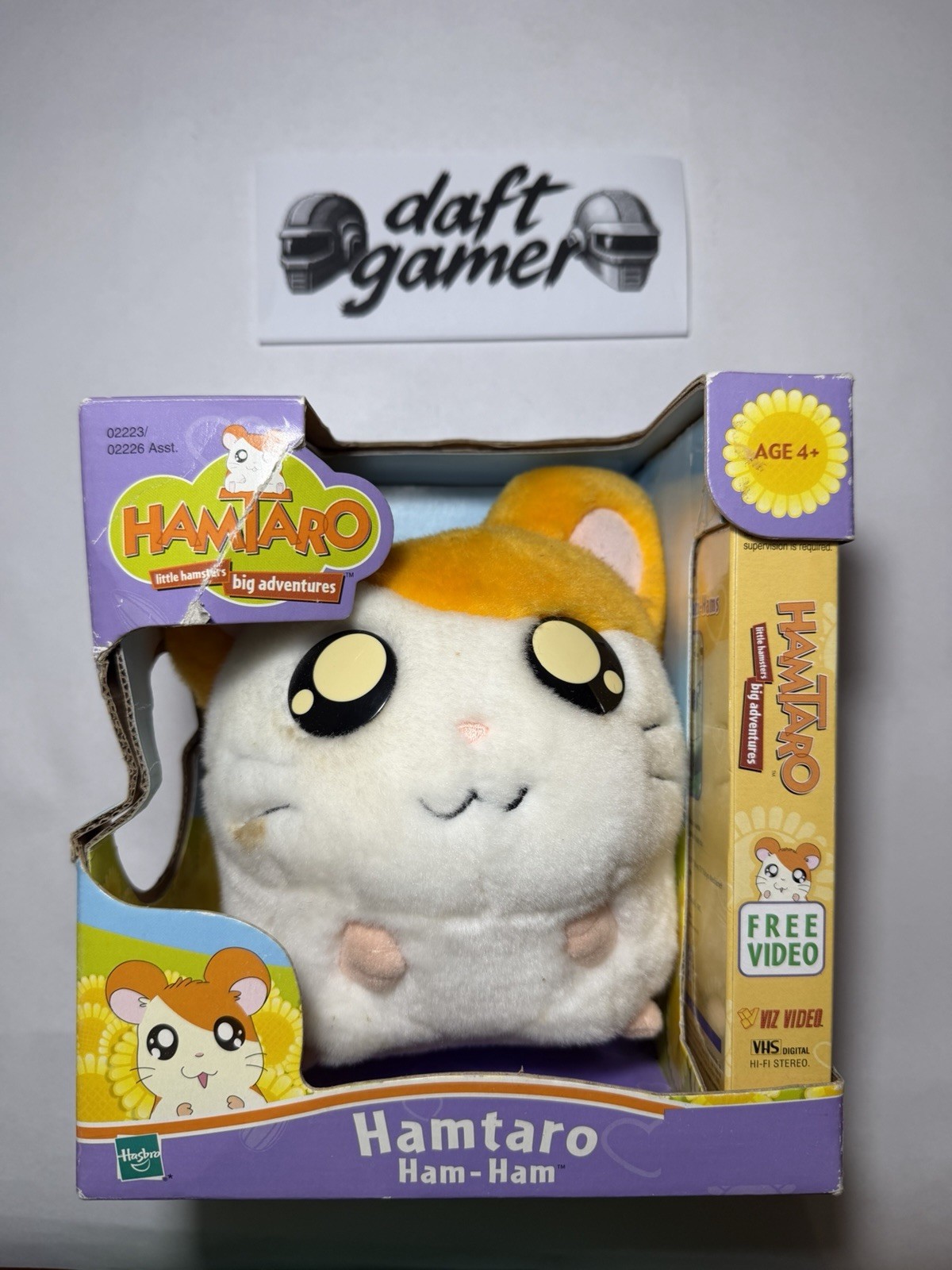 Vintage Hamtaro Ham-Ham Hamster Plush Stuffed Animal Toy Hasbro New in Box VHS Vintage Hamtaro Ham-Ham Hamster Plush Stuffed Animal Toy Hasbro New in Box VHS
